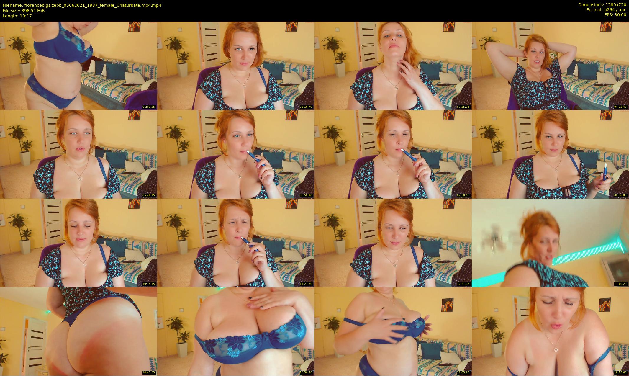 florencebigsizebb — 20 minute Chaturbate female cam show recording, 720p, Jun 5, 2021
