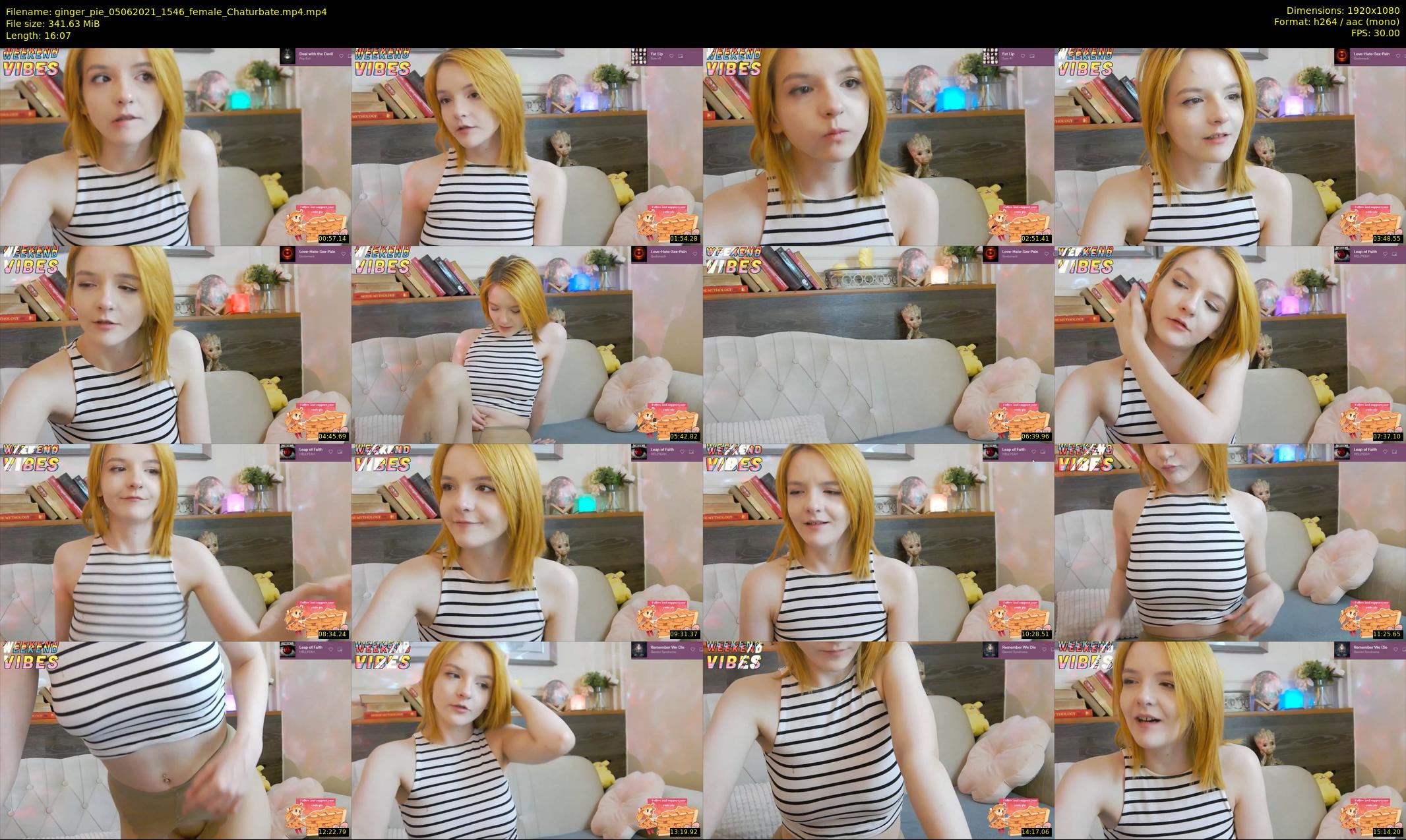 ginger_pie — 17 minute Chaturbate female cam show recording, 1080p, Jun 5, 2021