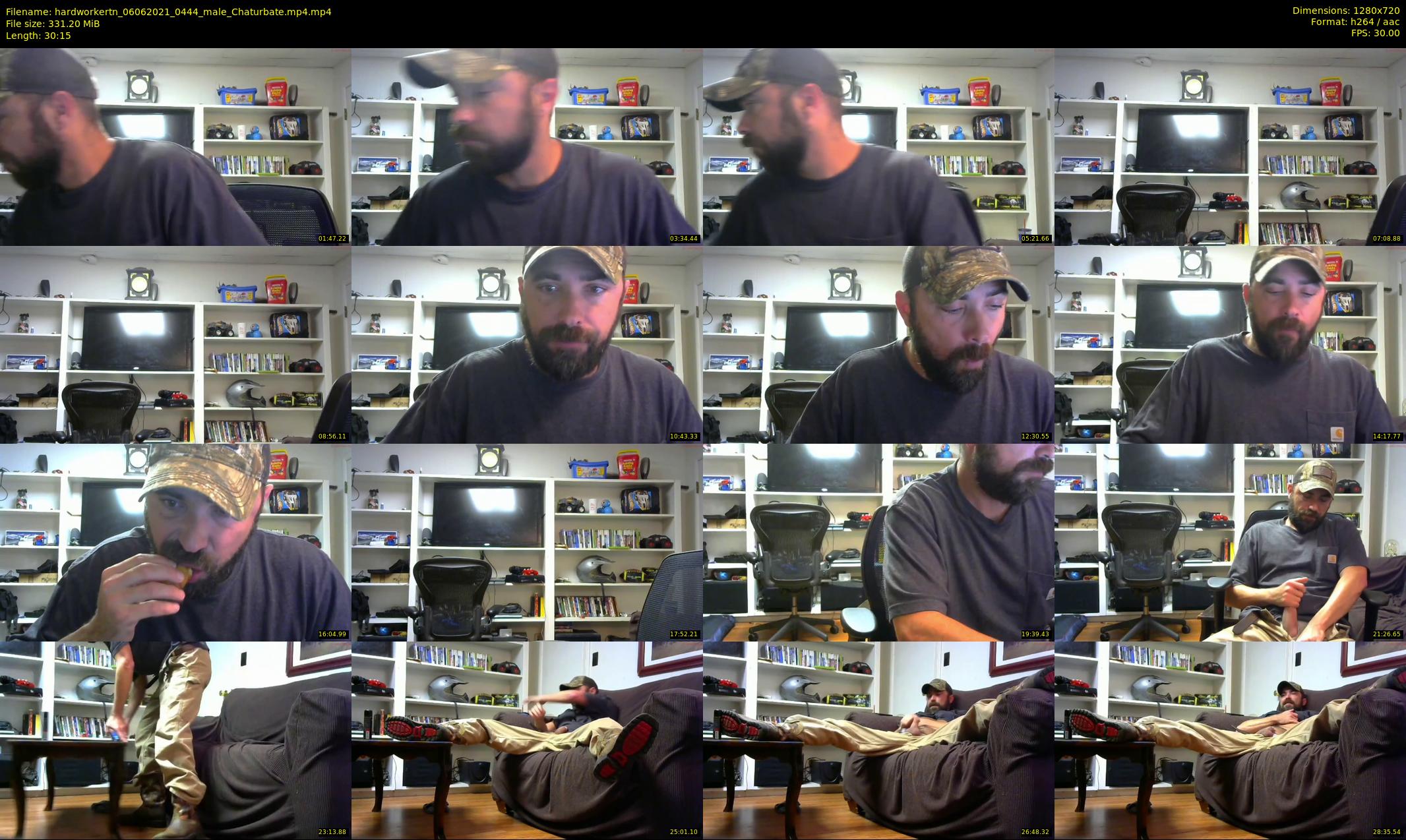 hardworkertn — 31 minute Chaturbate male cam show recording, 720p, Jun 6, 2021