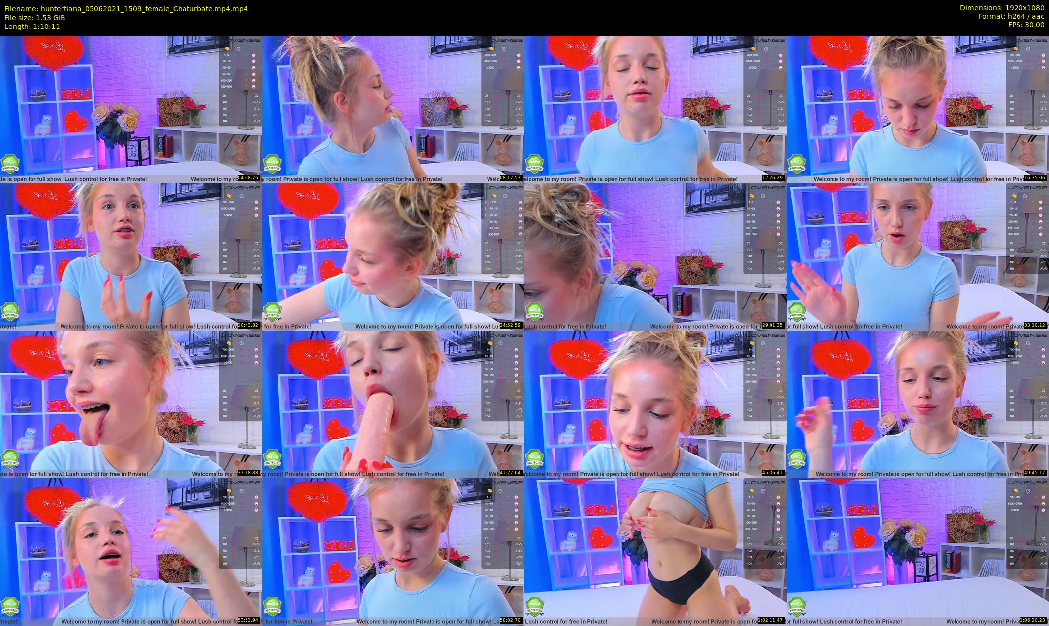 huntertiana — 71 minute Chaturbate female cam show recording, 1080p, Jun 5, 2021