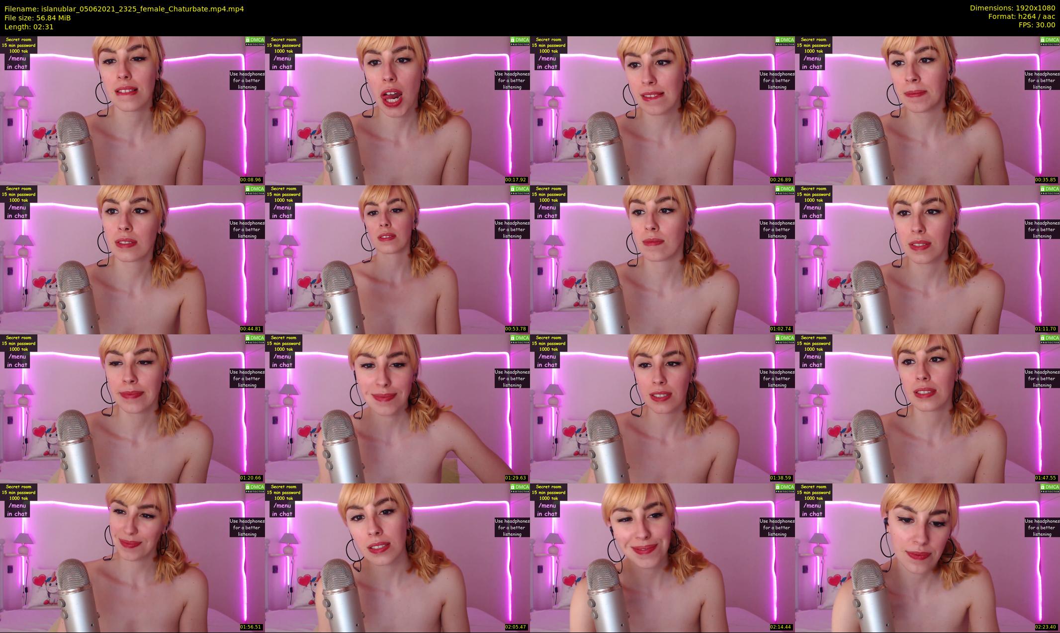 islanublar — 3 minute Chaturbate female cam show recording, 1080p, Jun 5, 2021