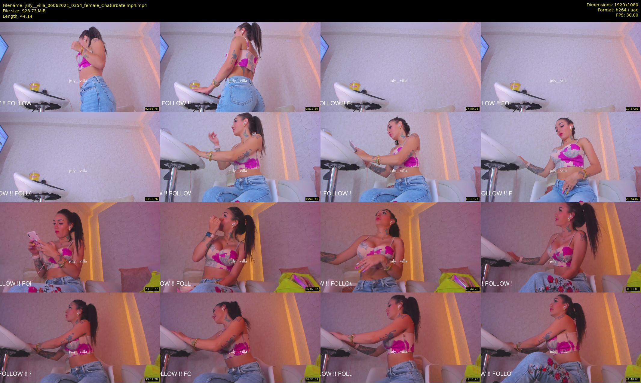 july__villa — 45 minute Chaturbate female cam show recording, 1080p, Jun 6, 2021