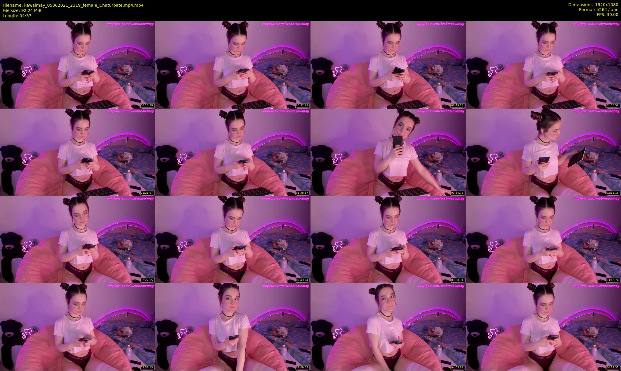 kawaimay — 5 minute Chaturbate female cam show recording, 1080p, Jun 5, 2021
