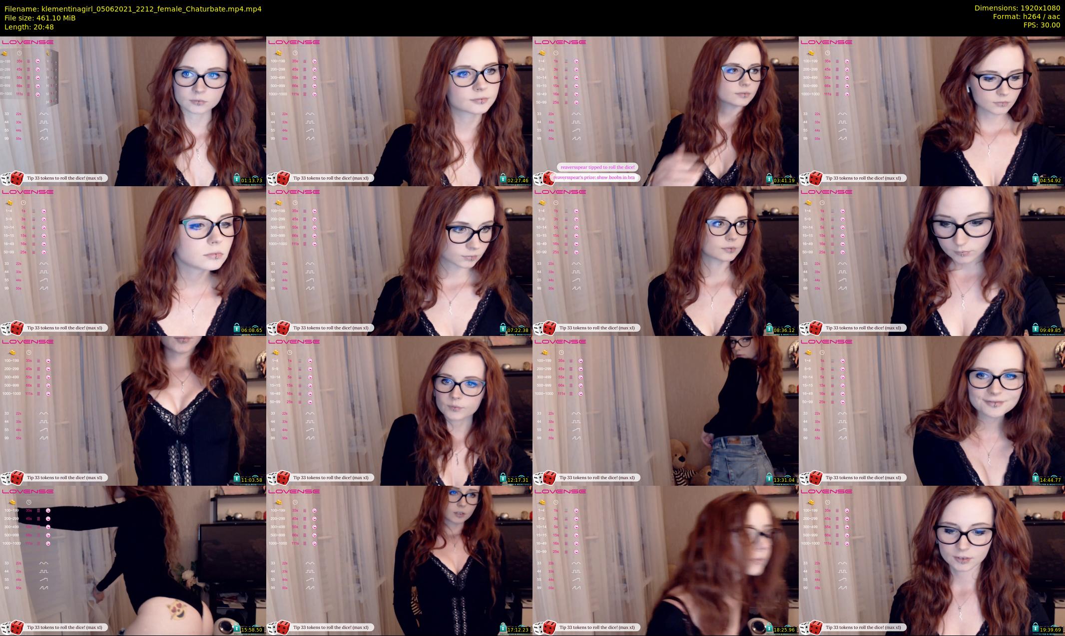 klementinagirl — 21 minute Chaturbate female cam show recording, 1080p, Jun 5, 2021