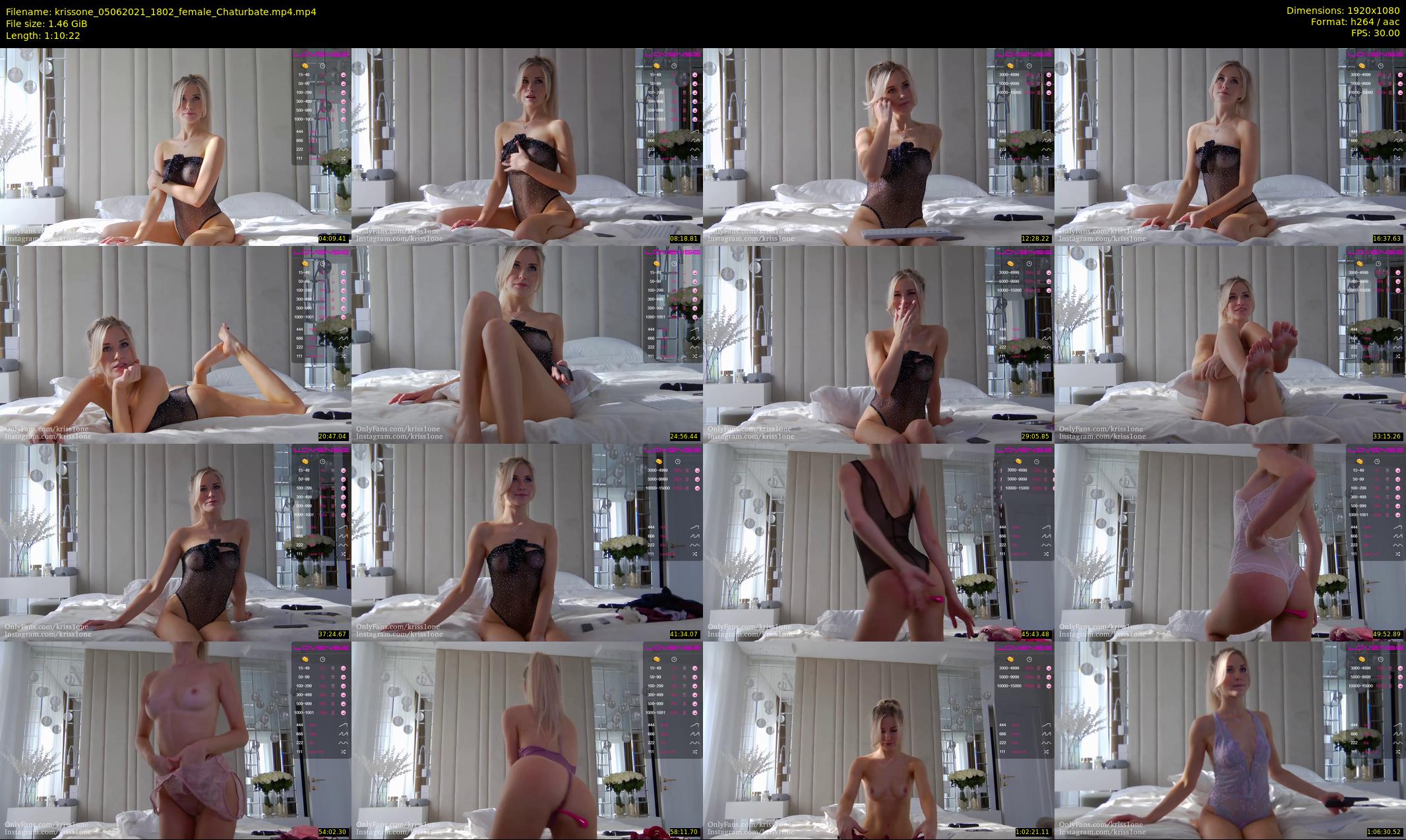 krissone — 71 minute Chaturbate female cam show recording, 1080p, Jun 5, 2021