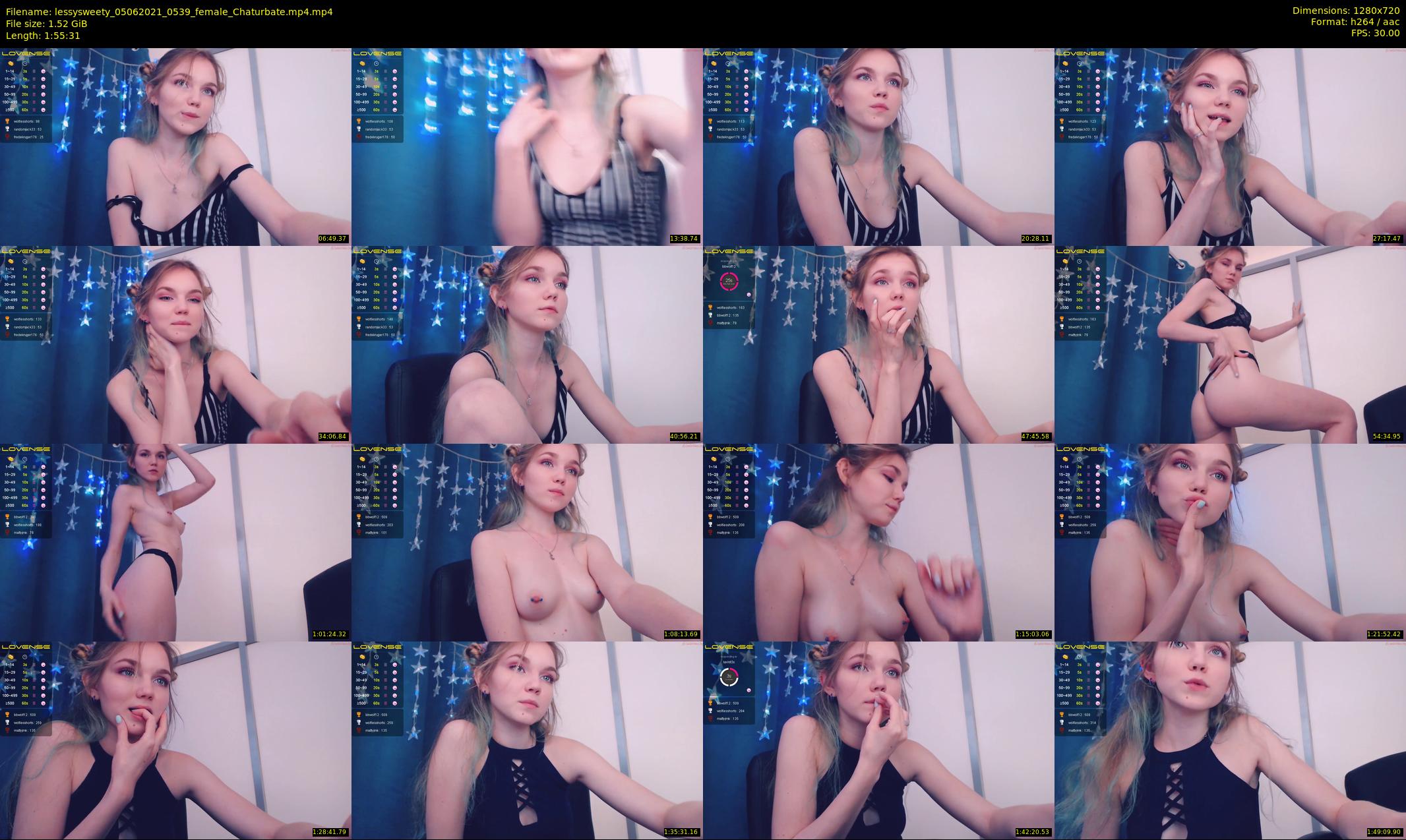 lessysweety — 116 minute Chaturbate female cam show recording, 720p, Jun 5, 2021