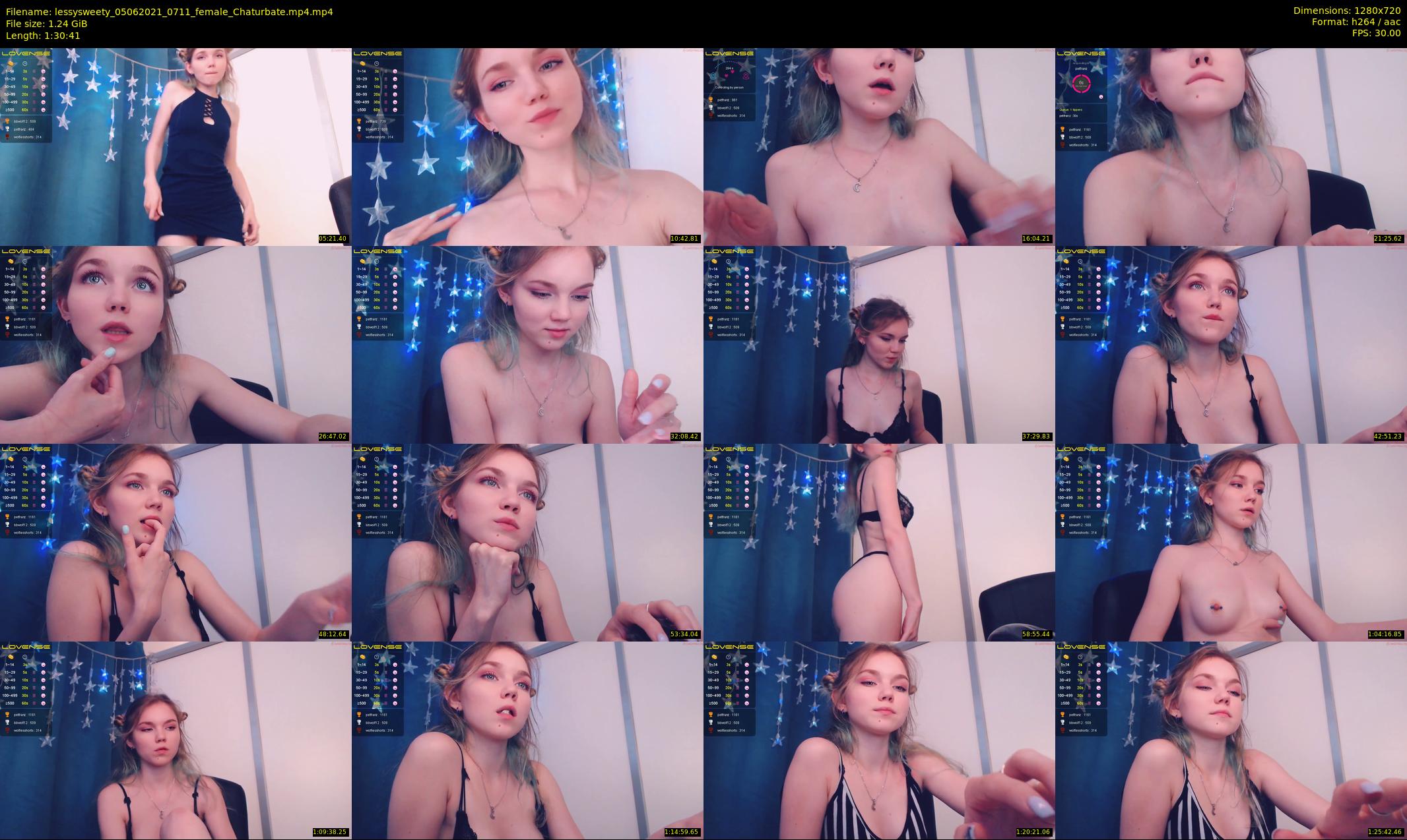 lessysweety — 91 minute Chaturbate female cam show recording, 720p, Jun 5, 2021