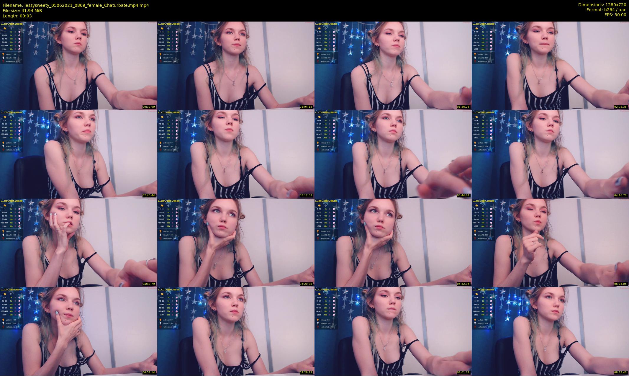lessysweety — 10 minute Chaturbate female cam show recording, 720p, Jun 5, 2021