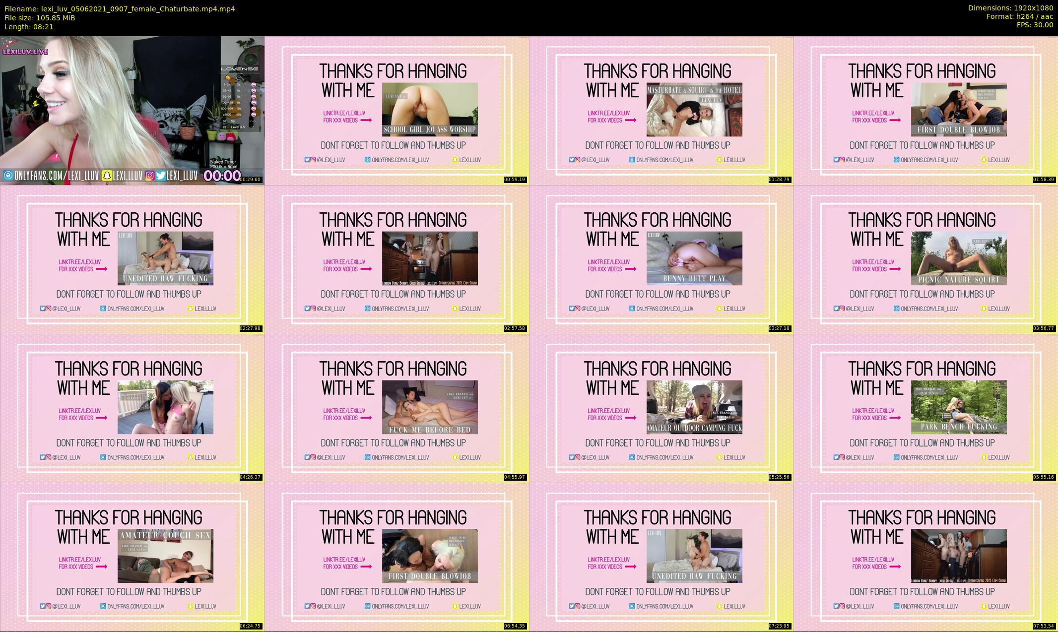 lexi_luv — 9 minute Chaturbate female cam show recording, 1080p, Jun 5, 2021