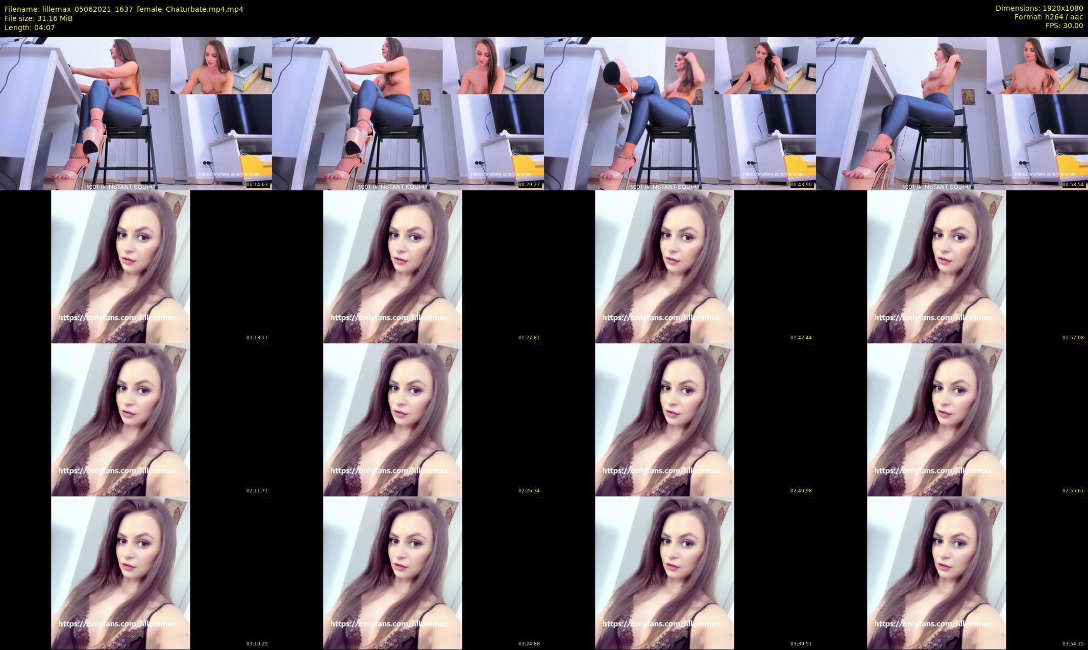 lillemax — 5 minute Chaturbate female cam show recording, 1080p, Jun 5, 2021