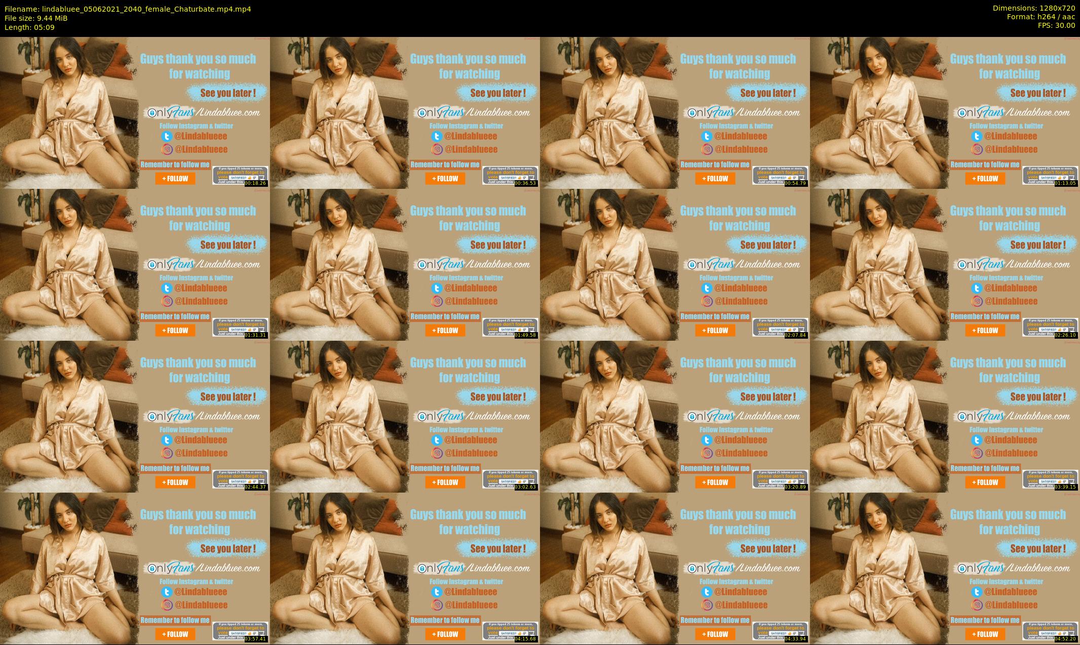 lindabluee — 6 minute Chaturbate female cam show recording, 720p, Jun 5, 2021