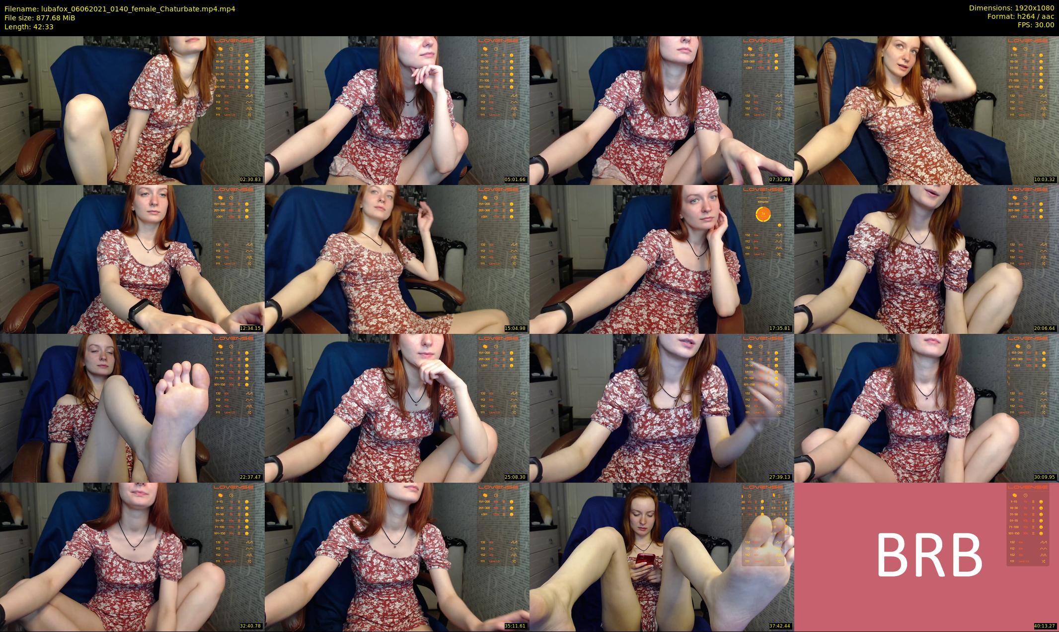 lubafox — 43 minute Chaturbate female cam show recording, 1080p, Jun 6, 2021