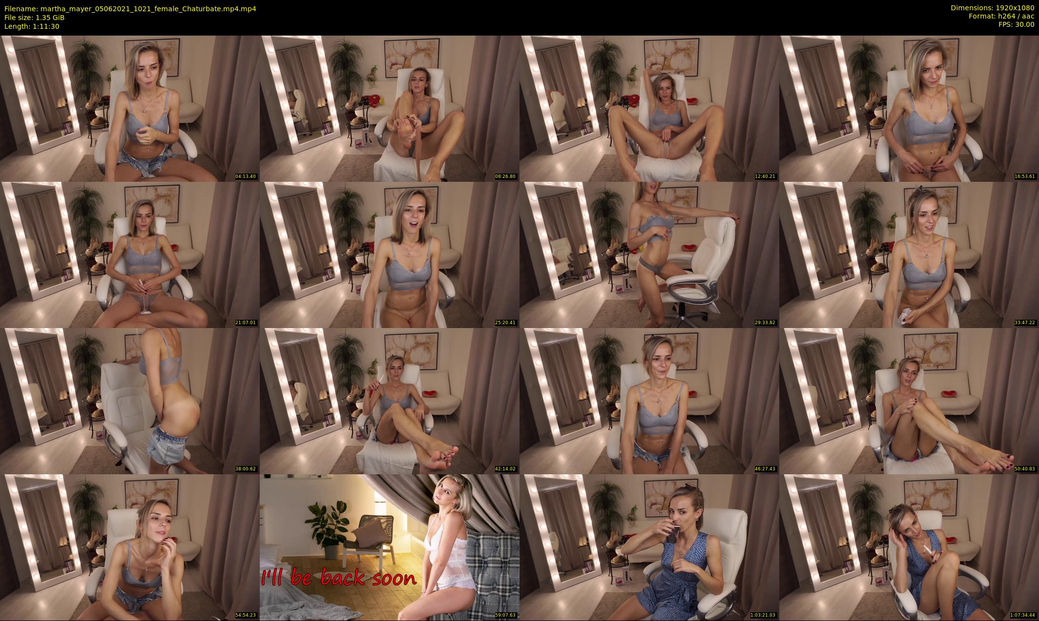martha_mayer — 72 minute Chaturbate female cam show recording, 1080p, Jun 5, 2021