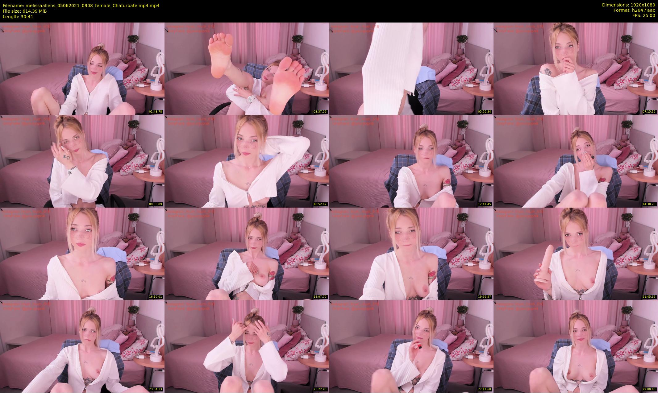 melissaallens — 31 minute Chaturbate female cam show recording, 1080p, Jun 5, 2021