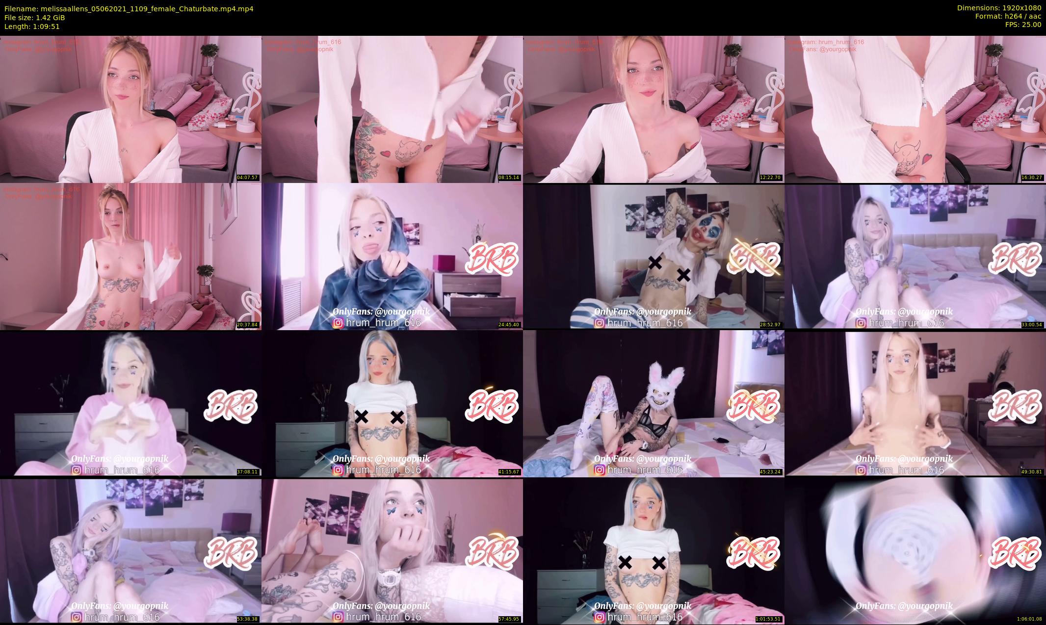 melissaallens — 70 minute Chaturbate female cam show recording, 1080p, Jun 5, 2021