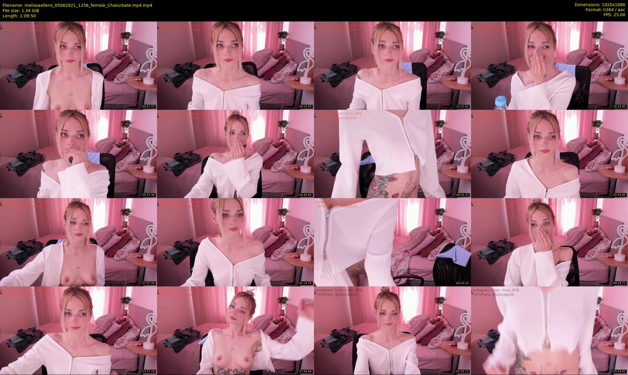melissaallens — 70 minute Chaturbate female cam show recording, 1080p, Jun 5, 2021
