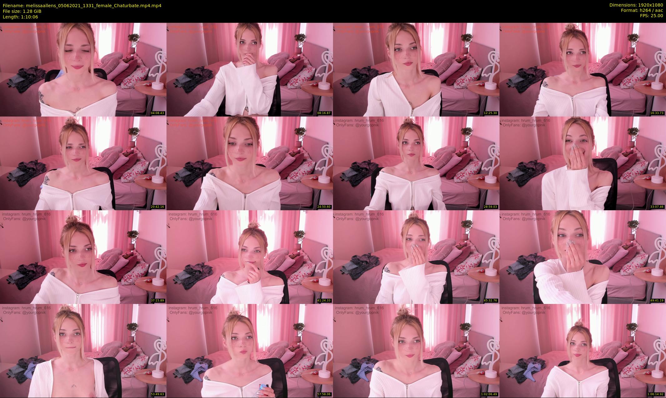 melissaallens — 71 minute Chaturbate female cam show recording, 1080p, Jun 5, 2021