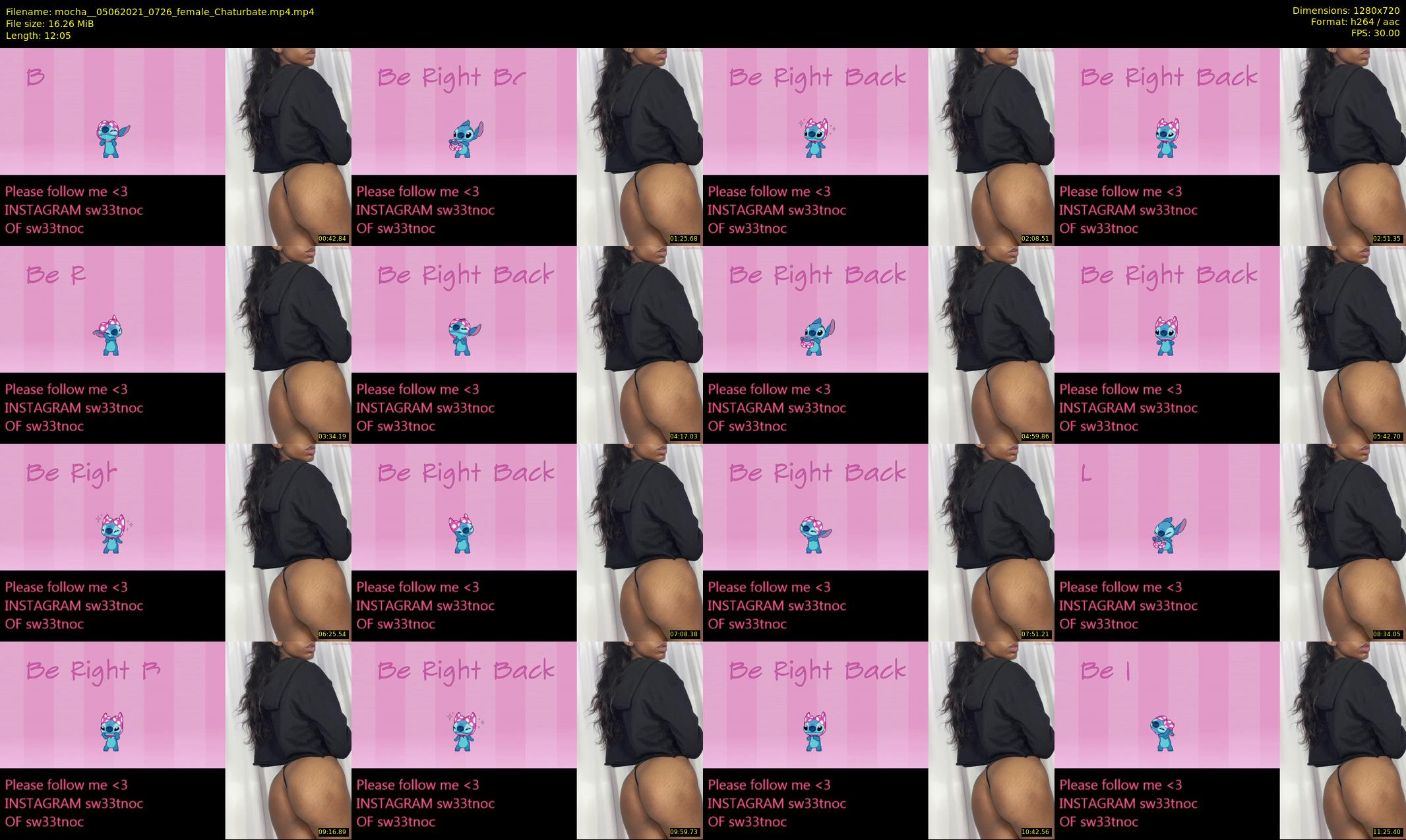 mocha_ — 13 minute Chaturbate female cam show recording, 720p, Jun 5, 2021