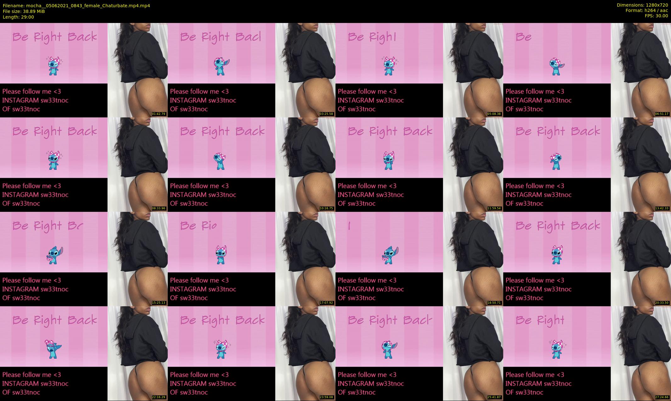 mocha_ — 29 minute Chaturbate female cam show recording, 720p, Jun 5, 2021