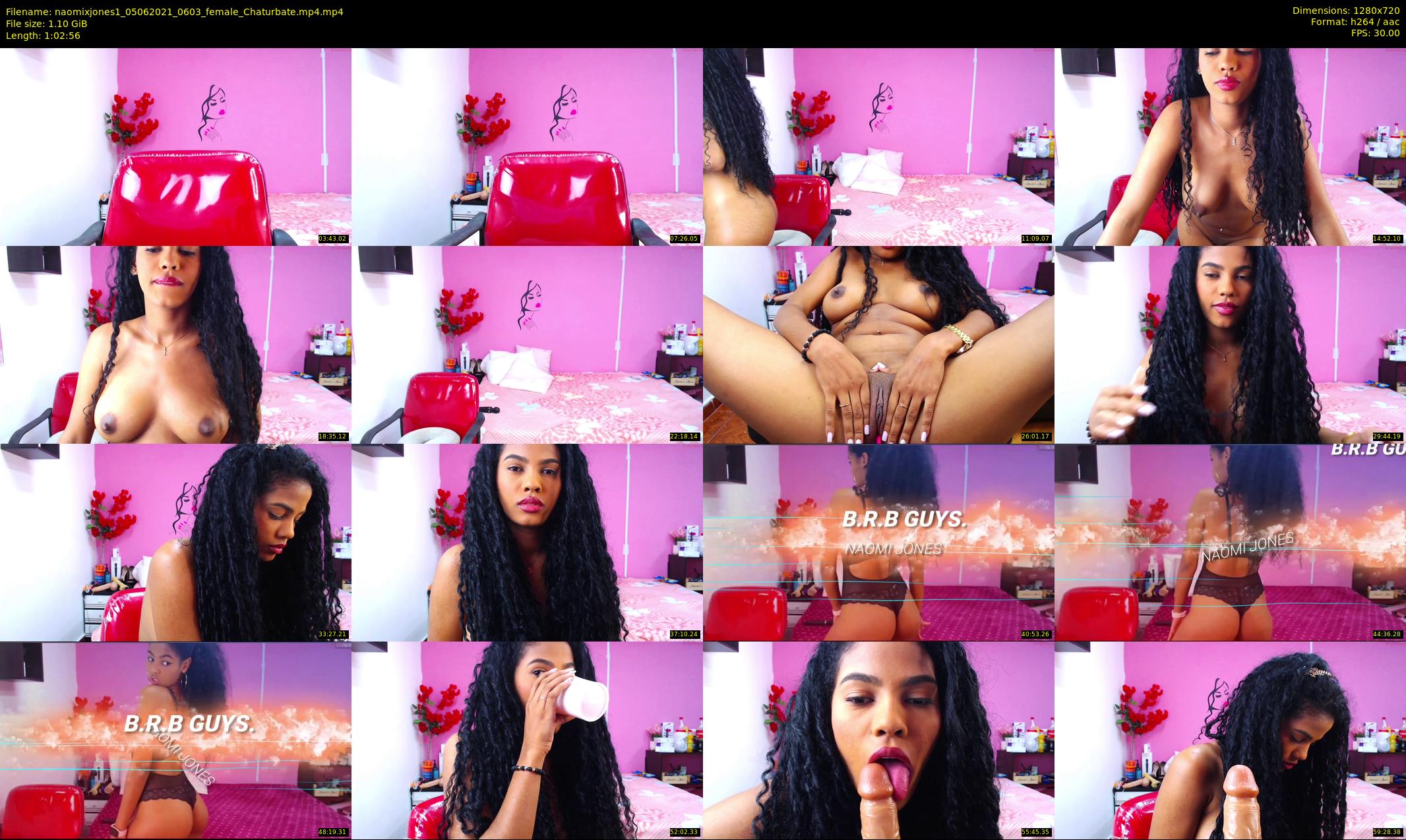 naomixjones1 — 63 minute Chaturbate female cam show recording, 720p, Jun 5, 2021
