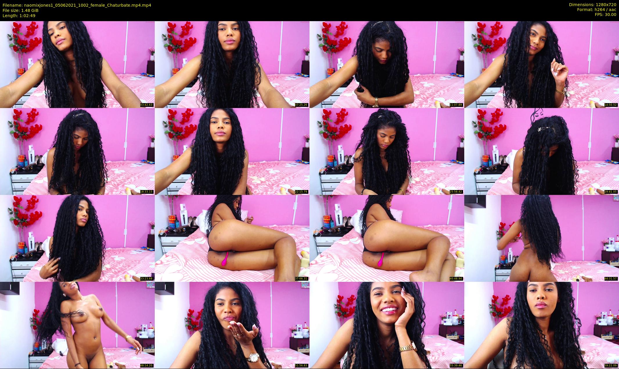 naomixjones1 — 63 minute Chaturbate female cam show recording, 720p, Jun 5, 2021