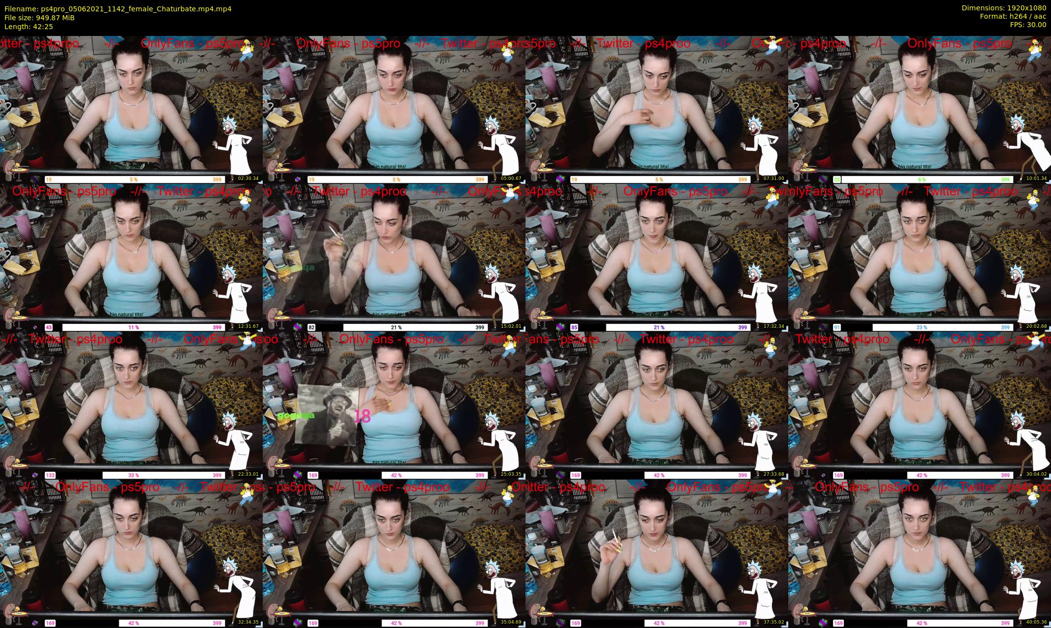 ps4pro — 43 minute Chaturbate female cam show recording, 1080p, Jun 5, 2021