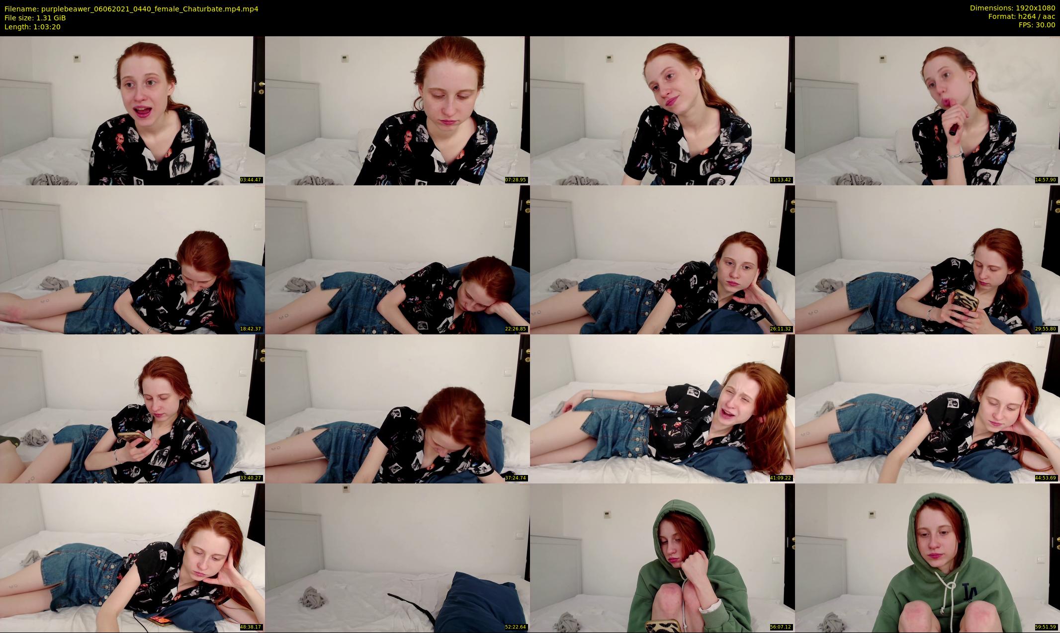 purplebeawer — 64 minute Chaturbate female cam show recording, 1080p, Jun 6, 2021