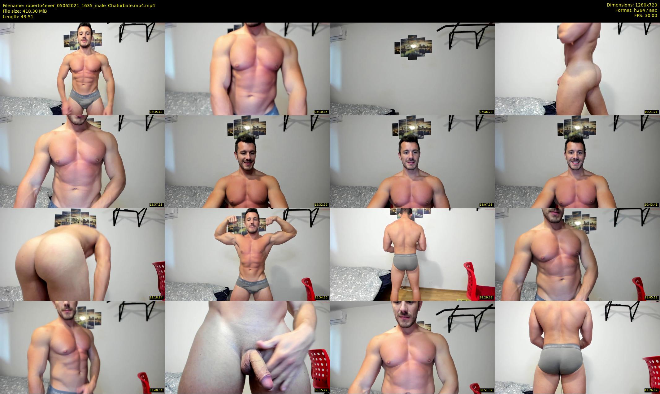 roberto4ever — 44 minute Chaturbate male cam show recording, 720p, Jun 5, 2021