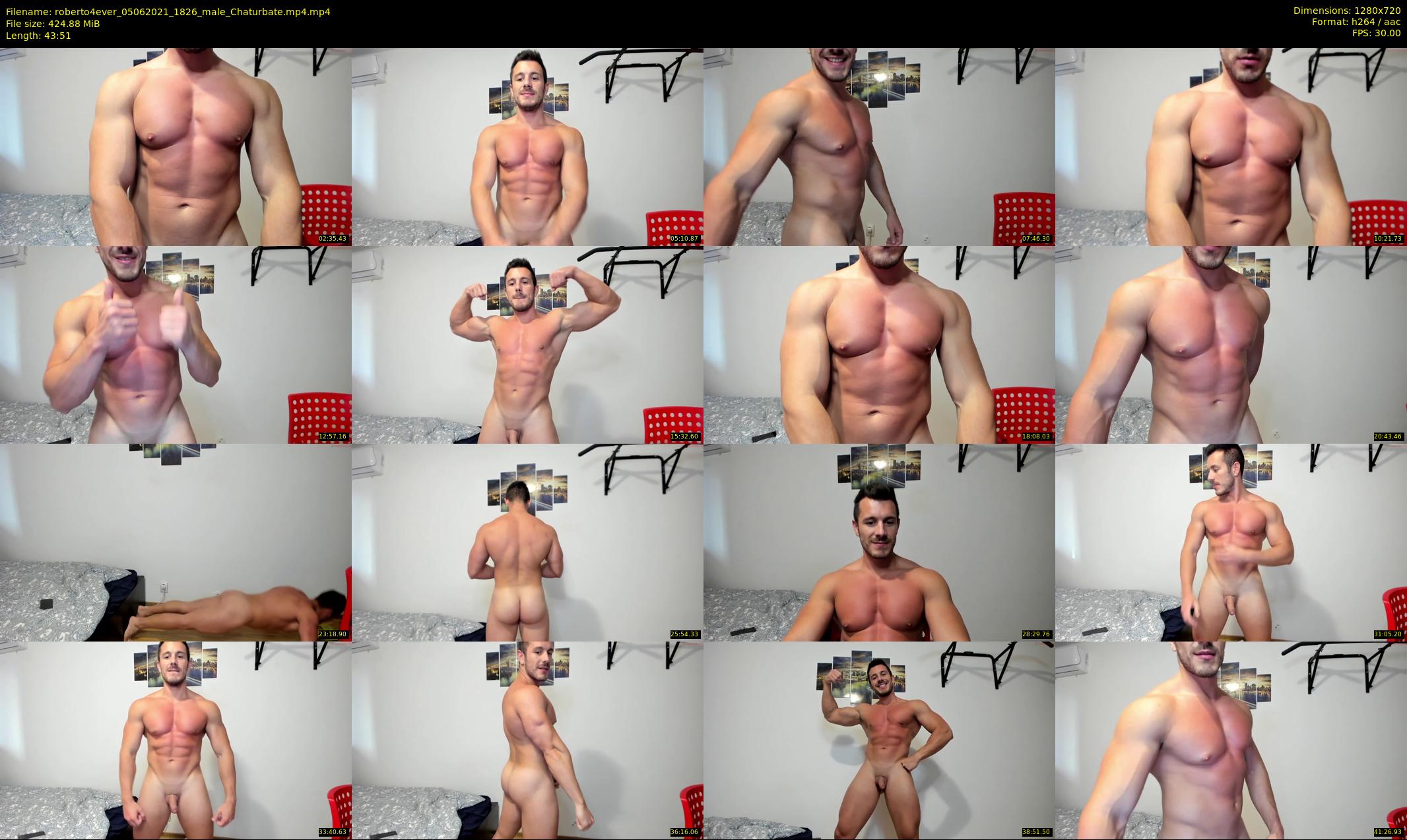 roberto4ever — 44 minute Chaturbate male cam show recording, 720p, Jun 5, 2021