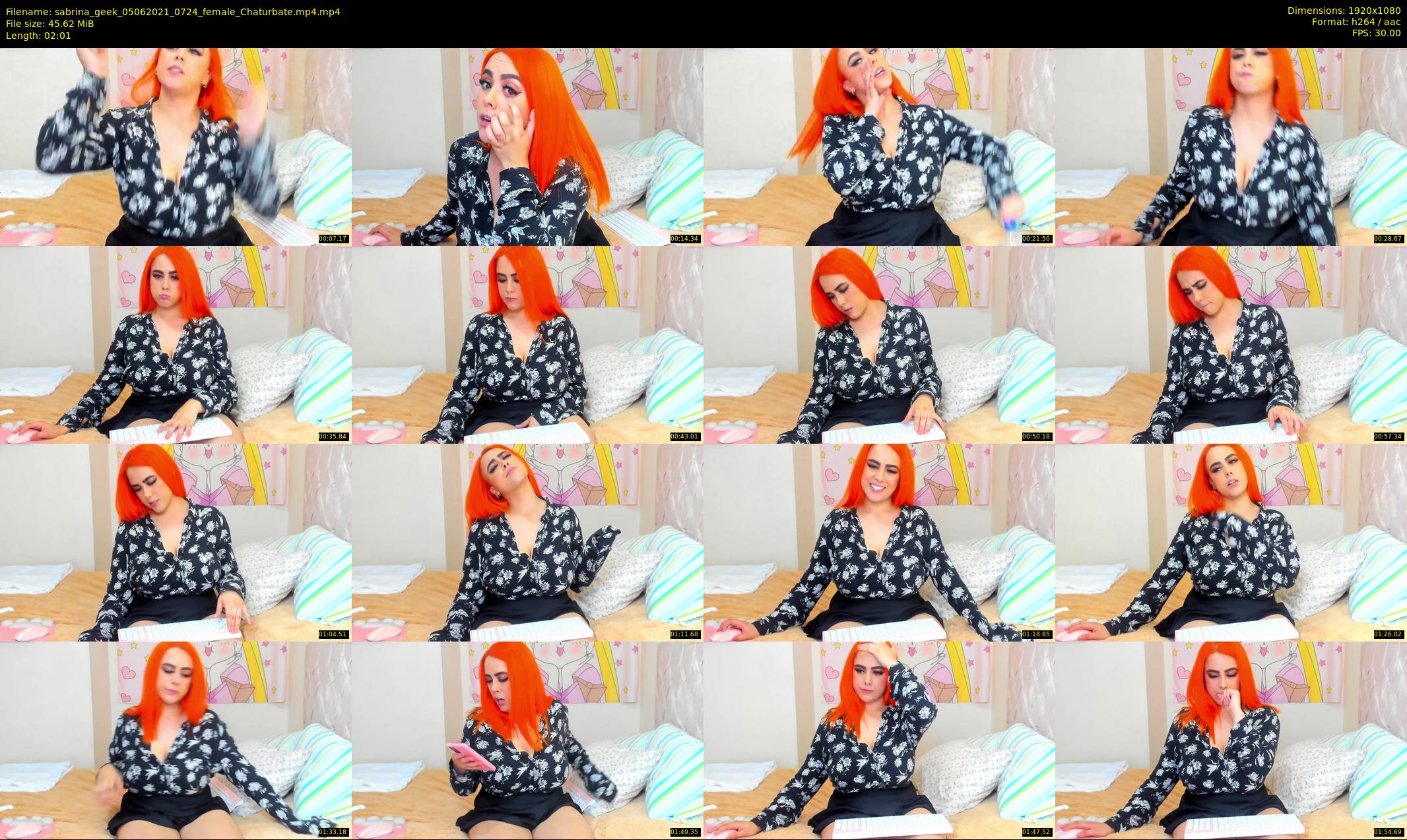sabrina_geek — 3 minute Chaturbate female cam show recording, 1080p, Jun 5, 2021