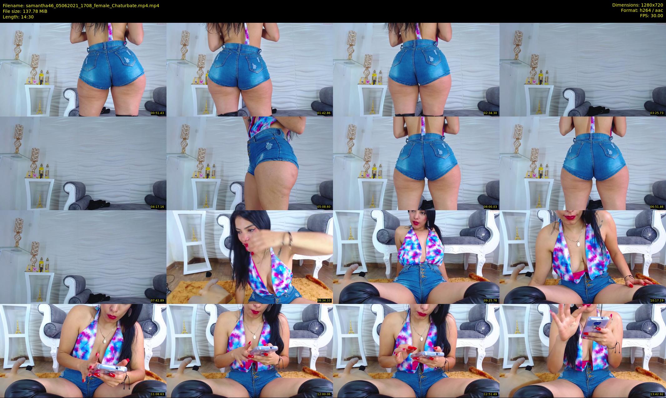 samantha46 — 15 minute Chaturbate female cam show recording, 720p, Jun 5, 2021