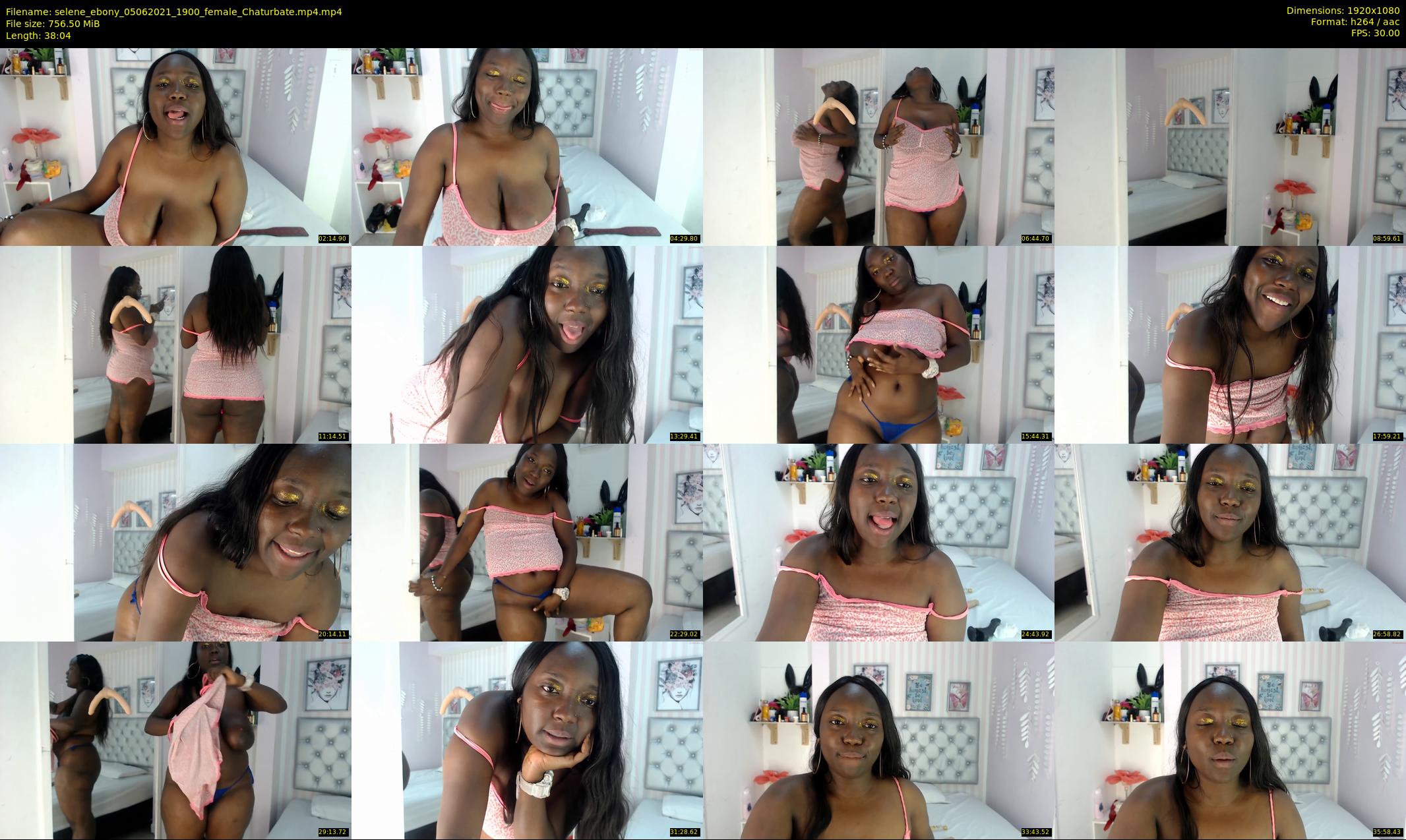 selene_ebony — 39 minute Chaturbate female cam show recording, 1080p, Jun 5, 2021