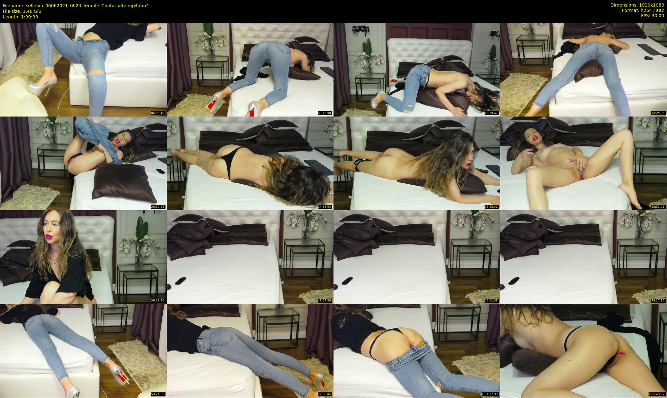 sellenia — 70 minute Chaturbate female cam show recording, 1080p, Jun 6, 2021