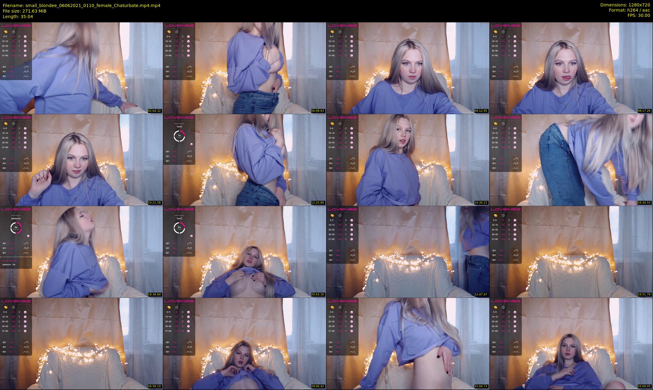 small_blondee — 36 minute Chaturbate female cam show recording, 720p, Jun 6, 2021
