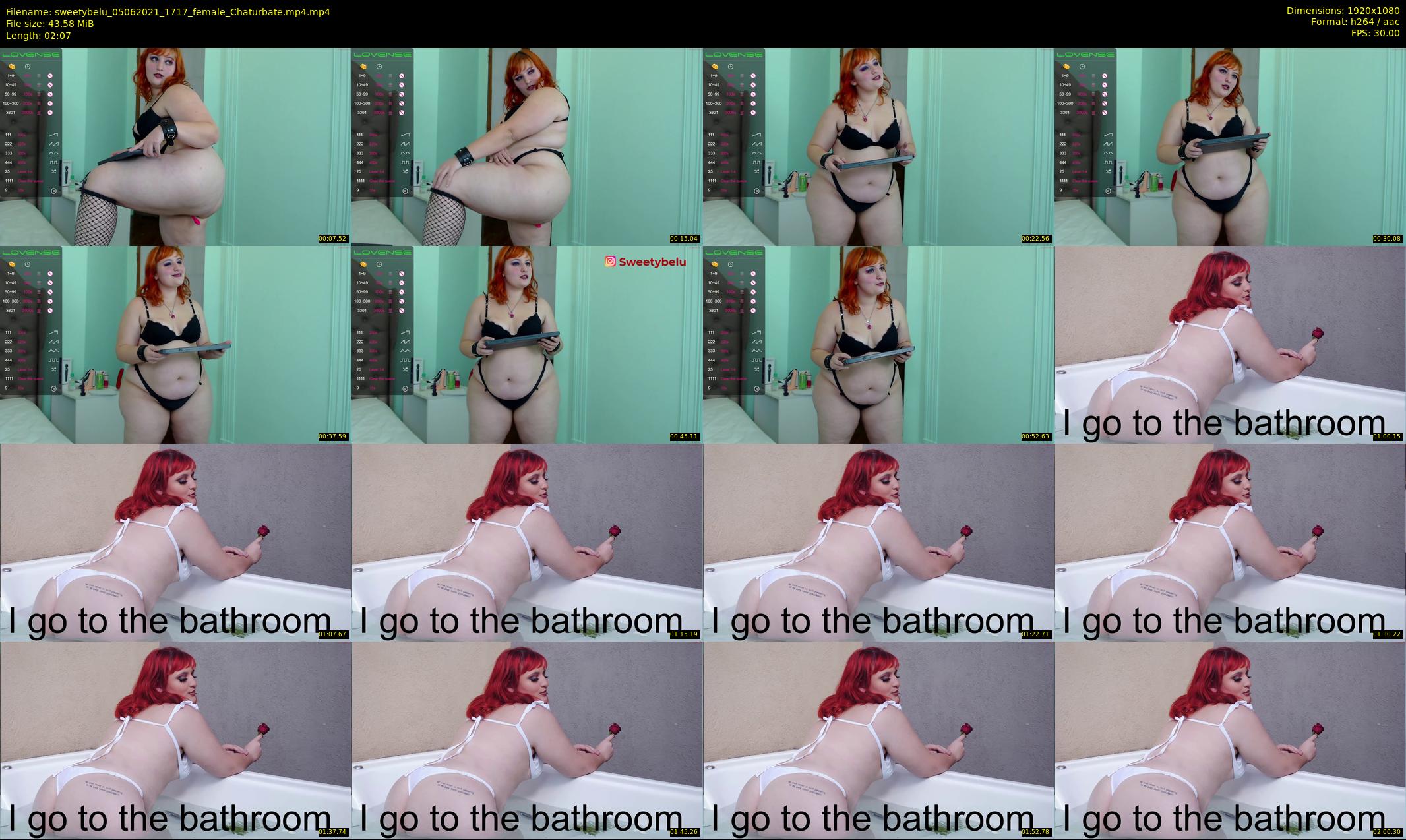 sweetybelu — 3 minute Chaturbate female cam show recording, 1080p, Jun 5, 2021