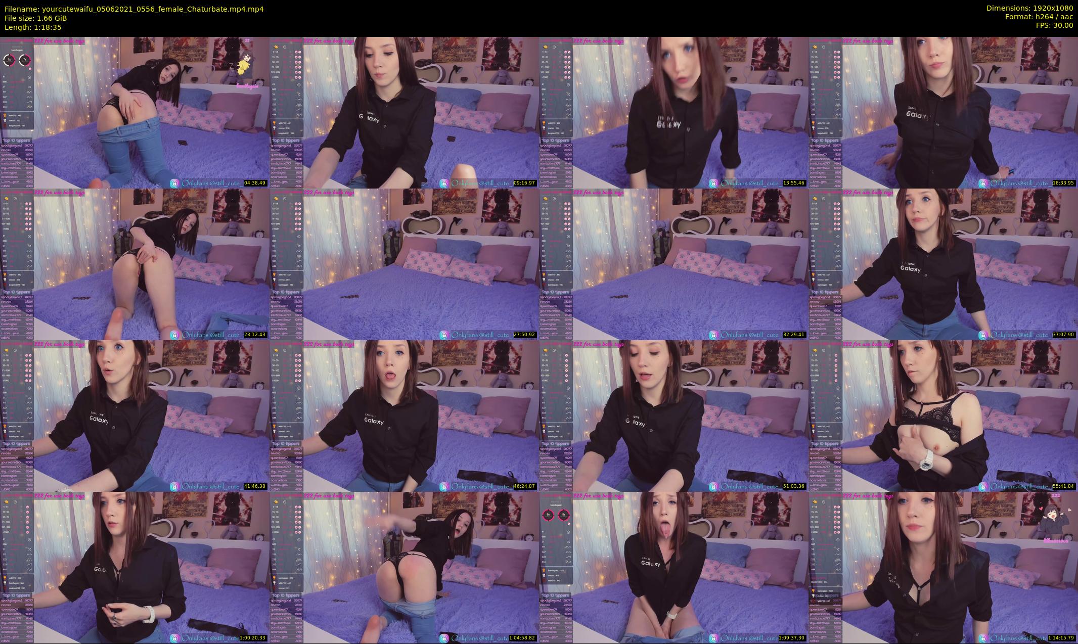 yourcutewaifu — 79 minute Chaturbate female cam show recording, 1080p, Jun 5, 2021