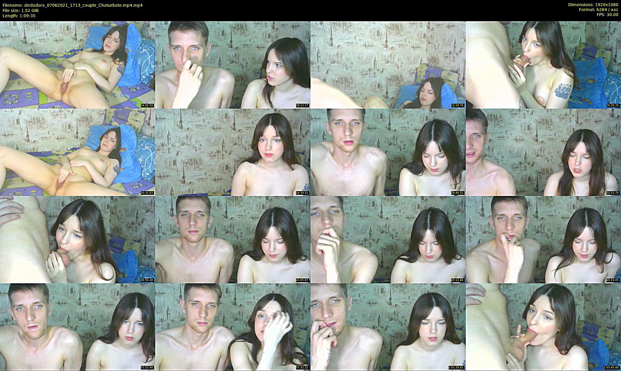 sledadora — 70 minute Chaturbate couple cam show recording, 1080p, Jun 7, 2021
