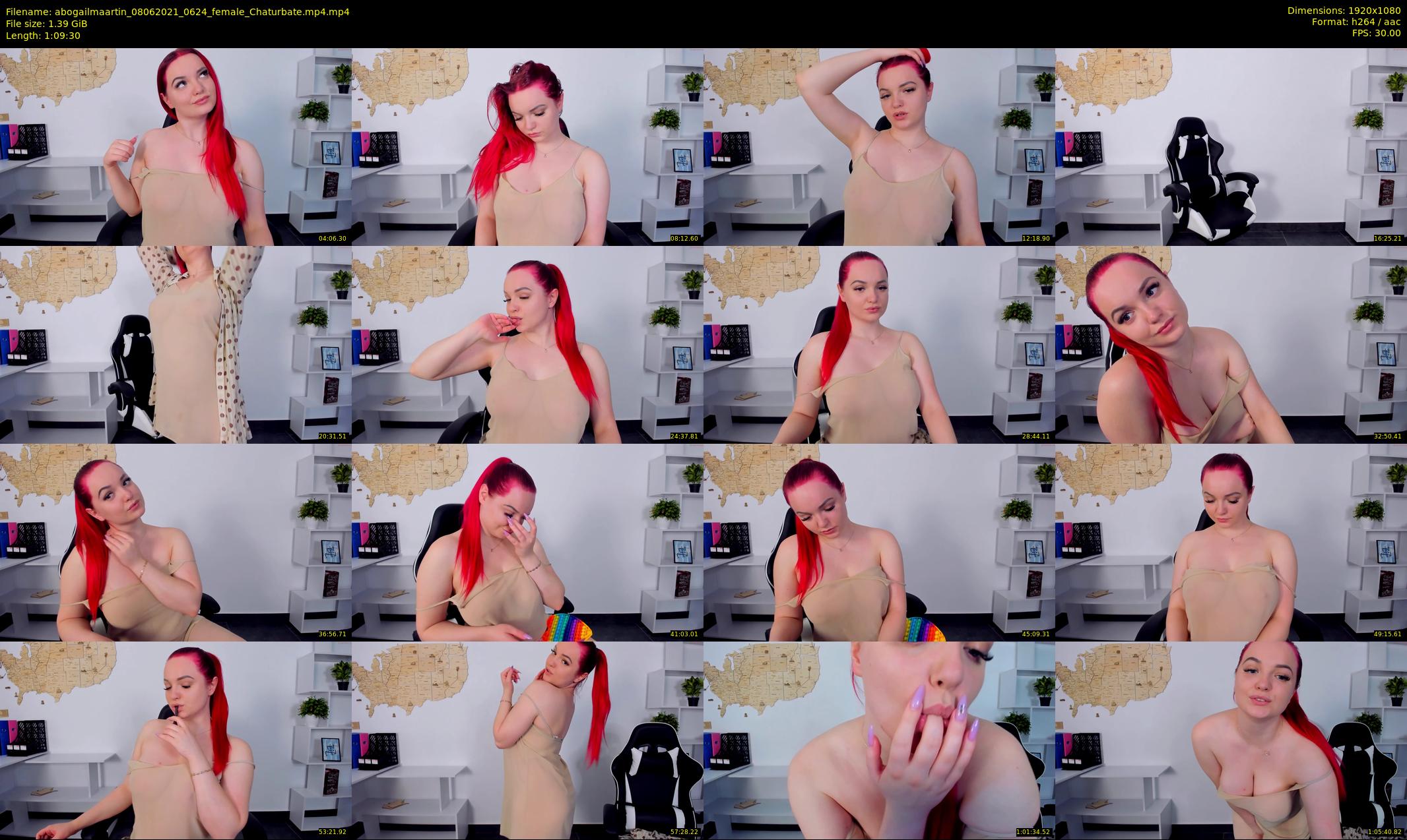 abogailmaartin — 70 minute Chaturbate female cam show recording, 1080p, Jun 8, 2021