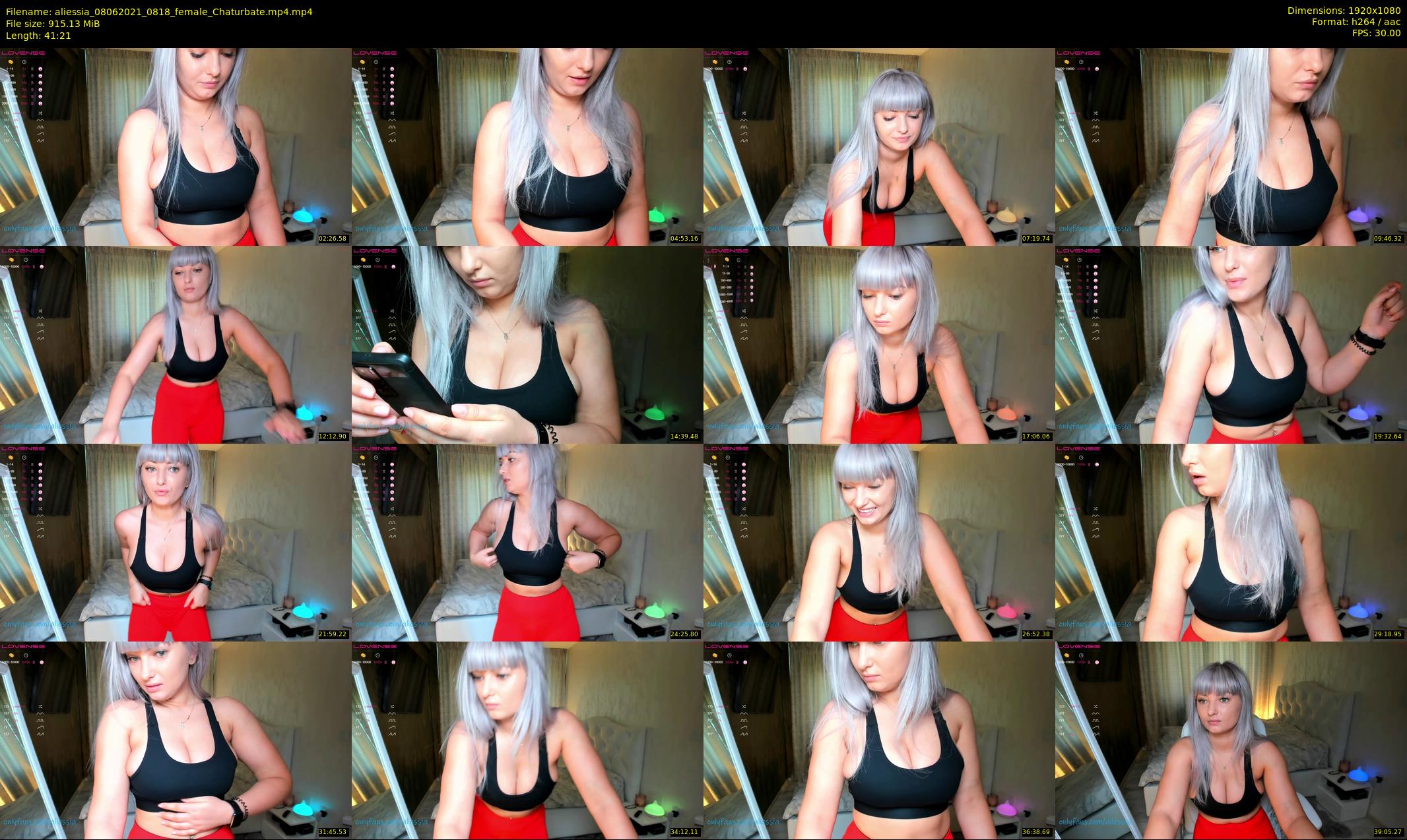 aliessia — 42 minute Chaturbate female cam show recording, 1080p, Jun 8, 2021