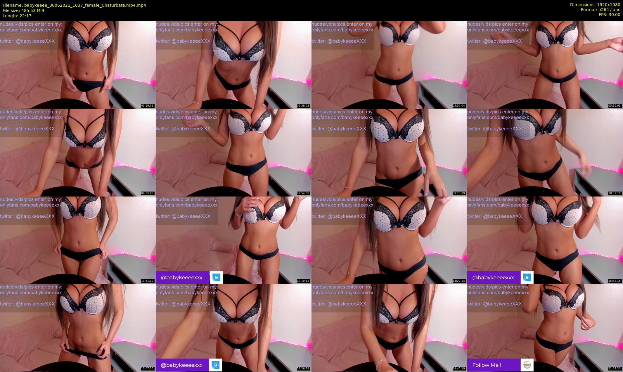 babykeeee — 23 minute Chaturbate female cam show recording, 1080p, Jun 8, 2021