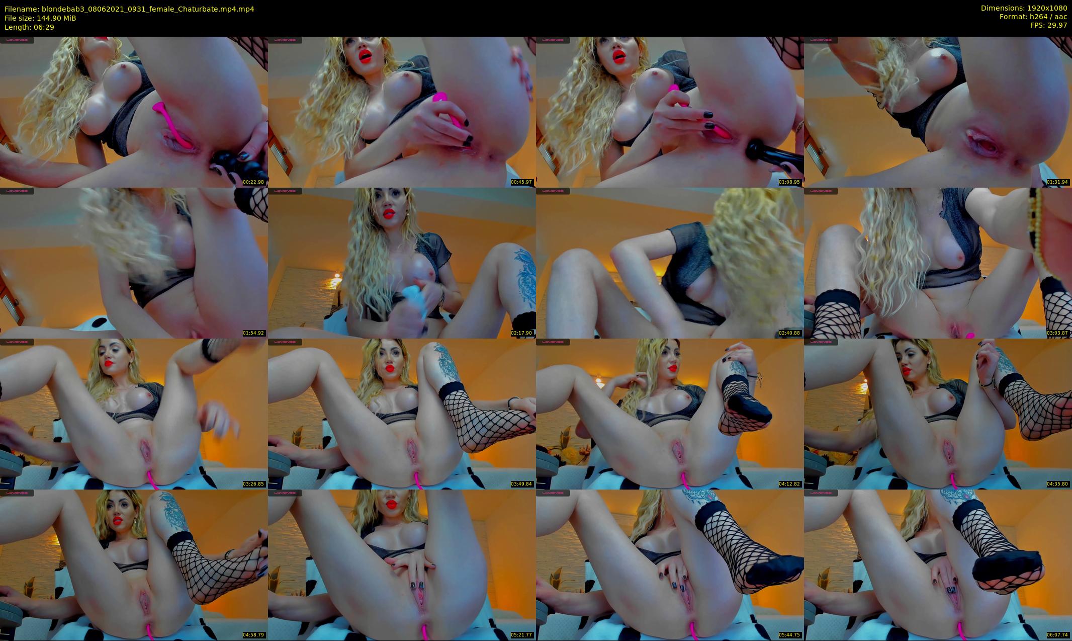 blondebab3 — 7 minute Chaturbate female cam show recording, 1080p, Jun 8, 2021