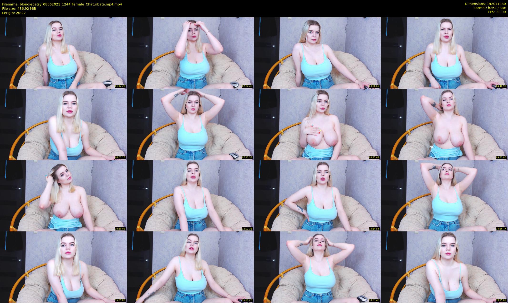 blondiebetsy — 21 minute Chaturbate female cam show recording, 1080p, Jun 8, 2021