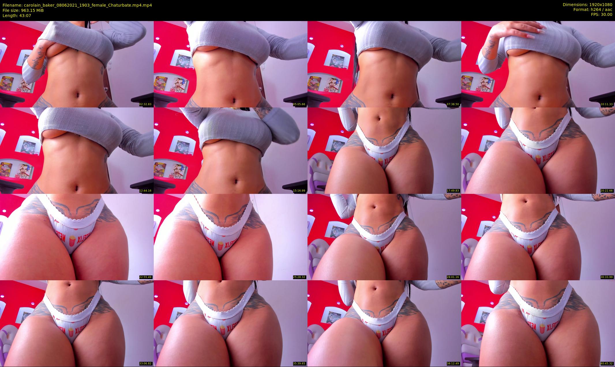 carolain_baker — 44 minute Chaturbate female cam show recording, 1080p, Jun 8, 2021