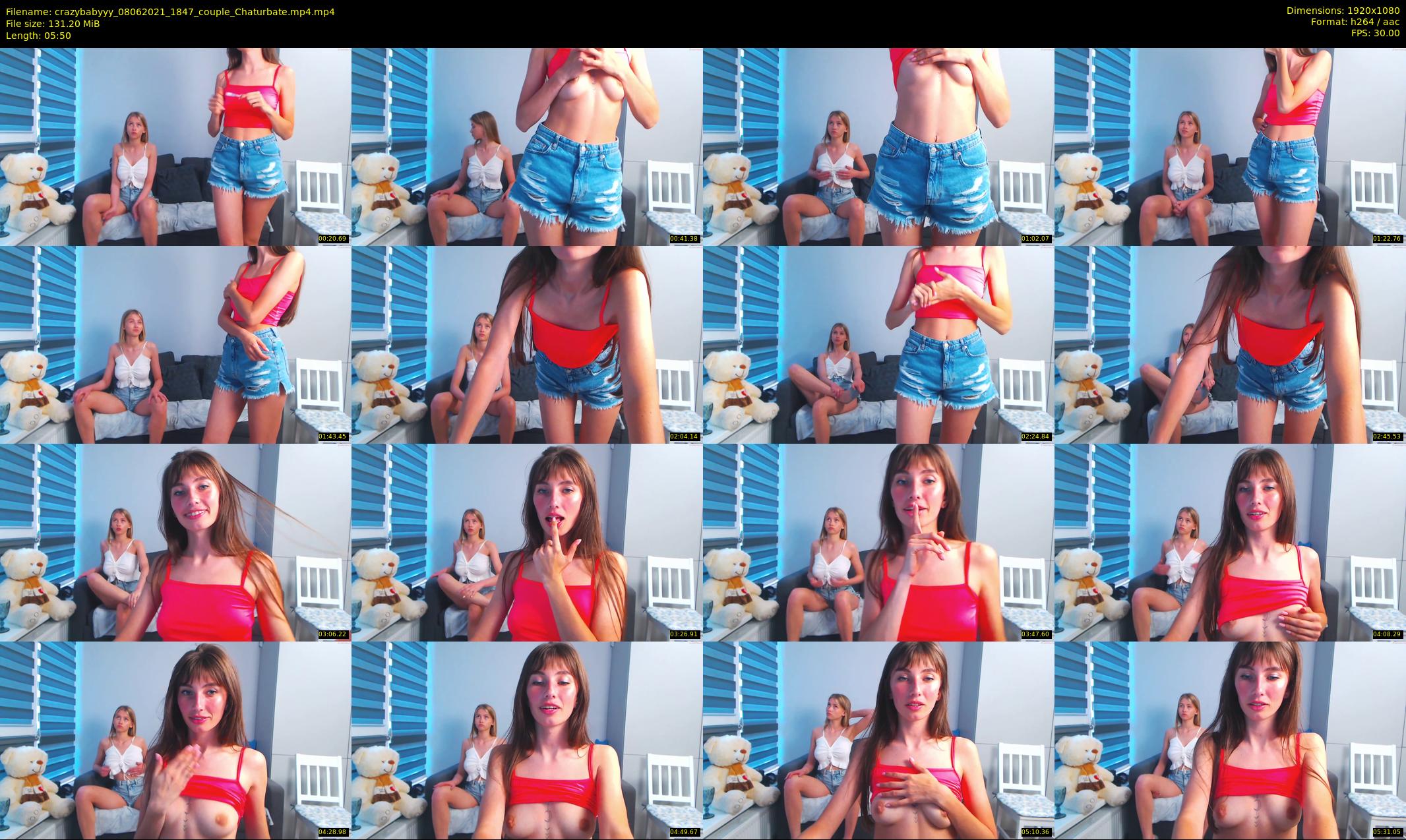 crazybabyyy — 6 minute Chaturbate couple cam show recording, 1080p, Jun 8, 2021