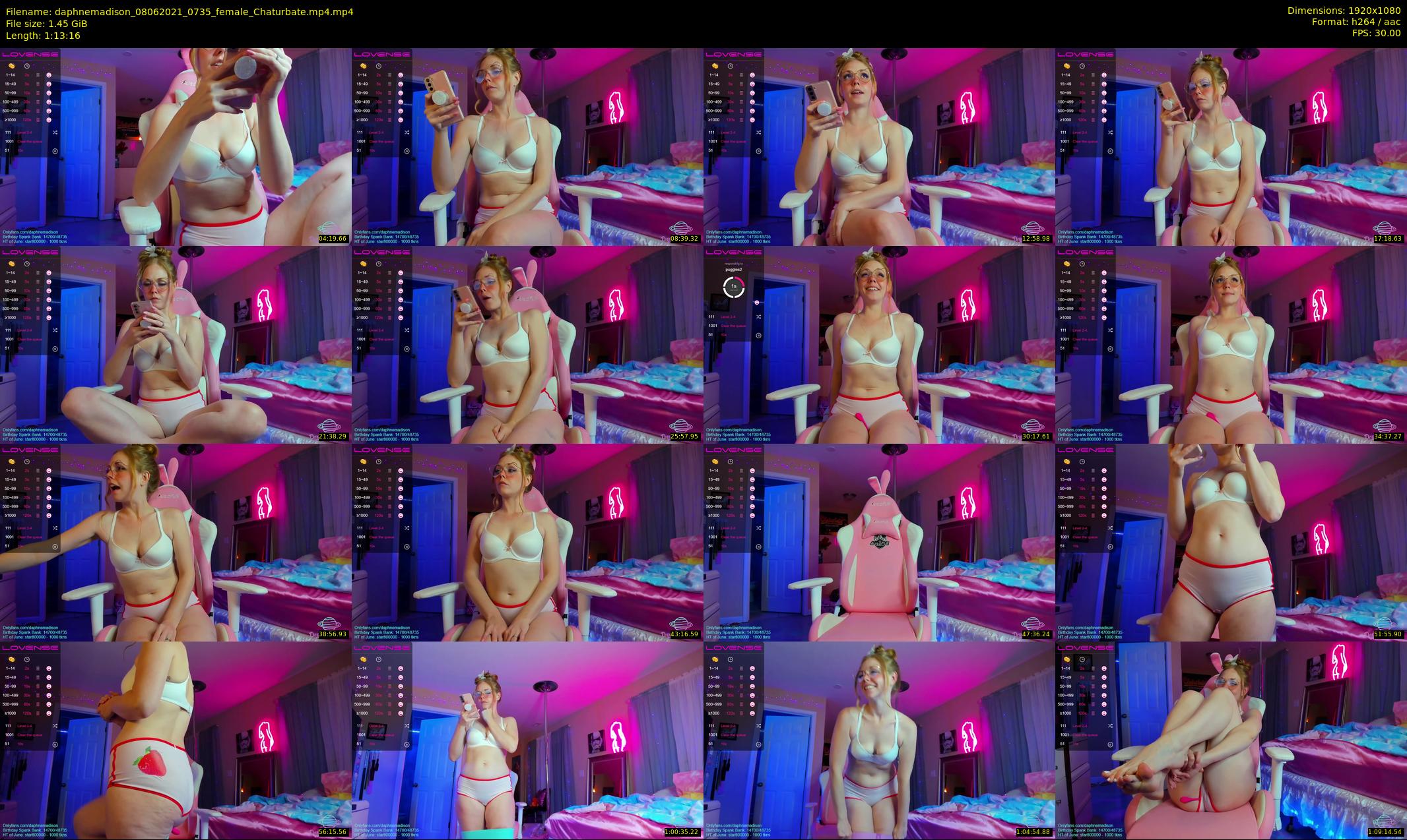 daphnemadison — 74 minute Chaturbate couple cam show recording, 1080p, Jun 8, 2021