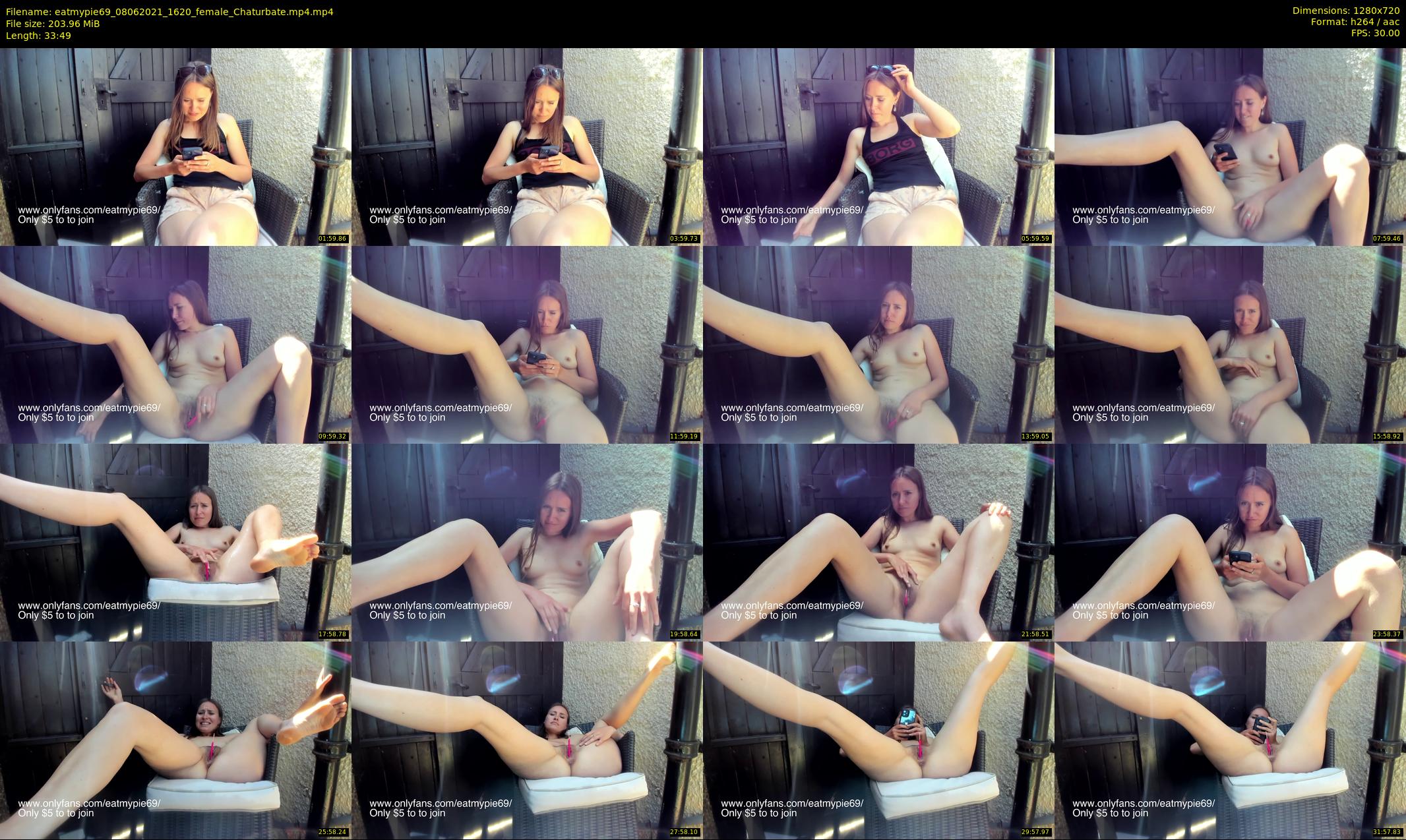 eatmypie69 — 34 minute Chaturbate female cam show recording, 720p, Jun 8, 2021