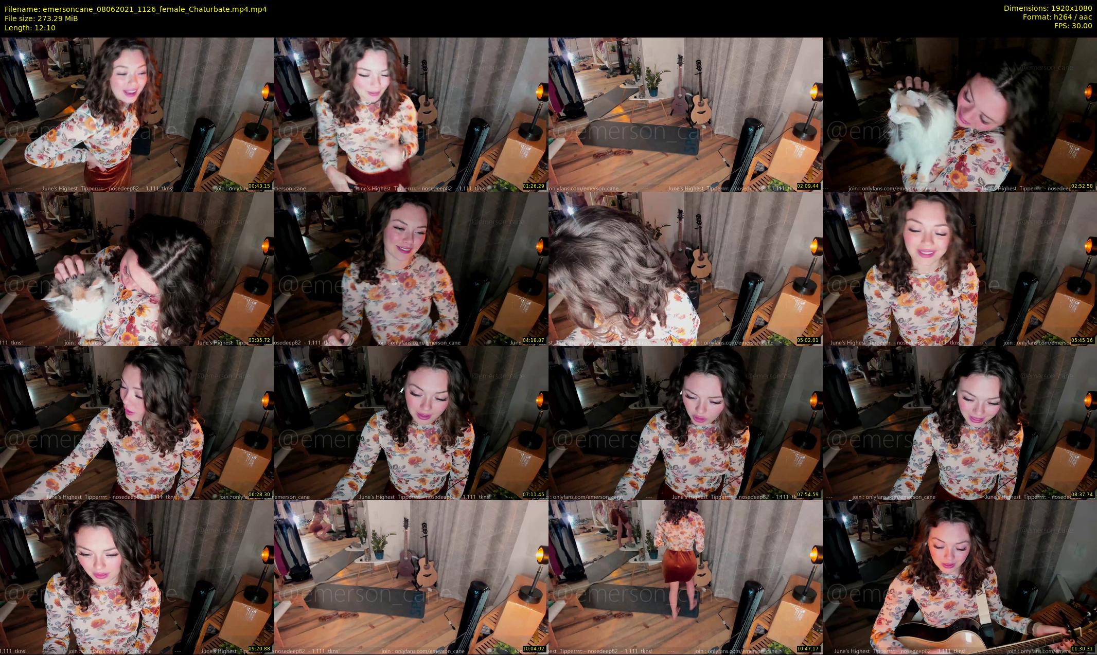 emersoncane — 13 minute Chaturbate female cam show recording, 1080p, Jun 8, 2021