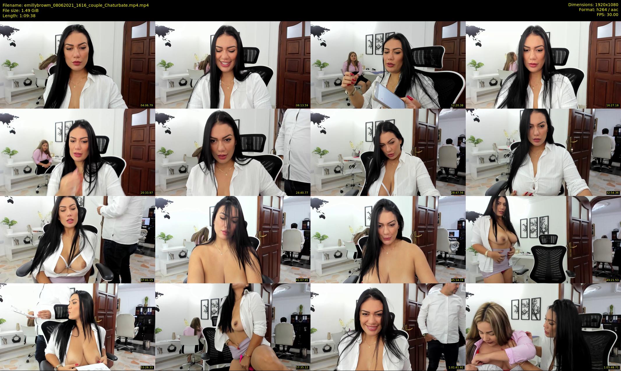 emillybrowm — 70 minute Chaturbate couple cam show recording, 1080p, Jun 8, 2021