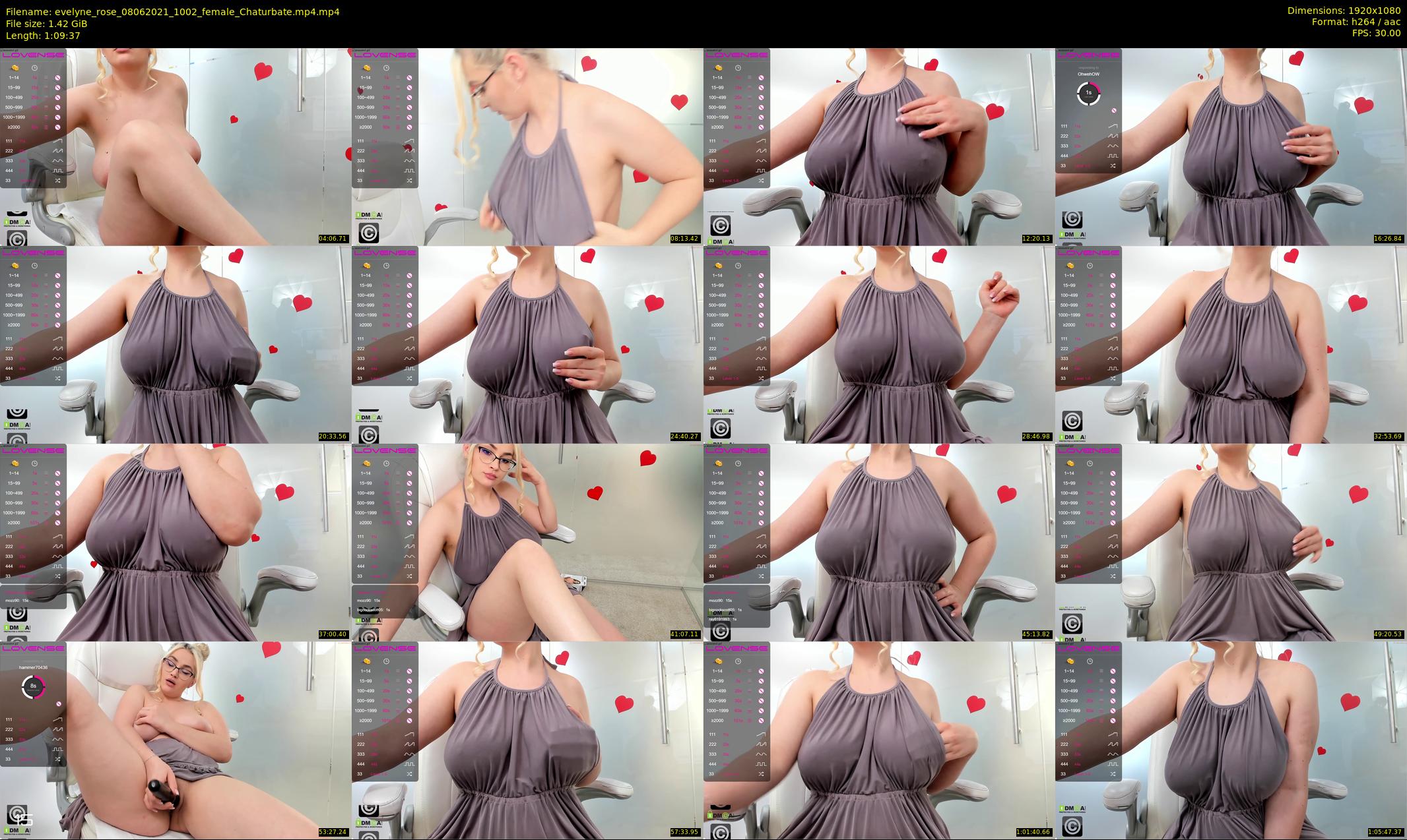 evelyne_rose — 70 minute Chaturbate female cam show recording, 1080p, Jun 8, 2021