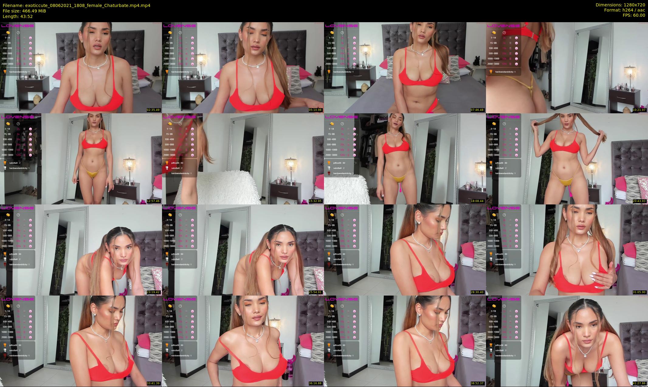 exoticcute — 44 minute Chaturbate female cam show recording, 720p, Jun 8, 2021